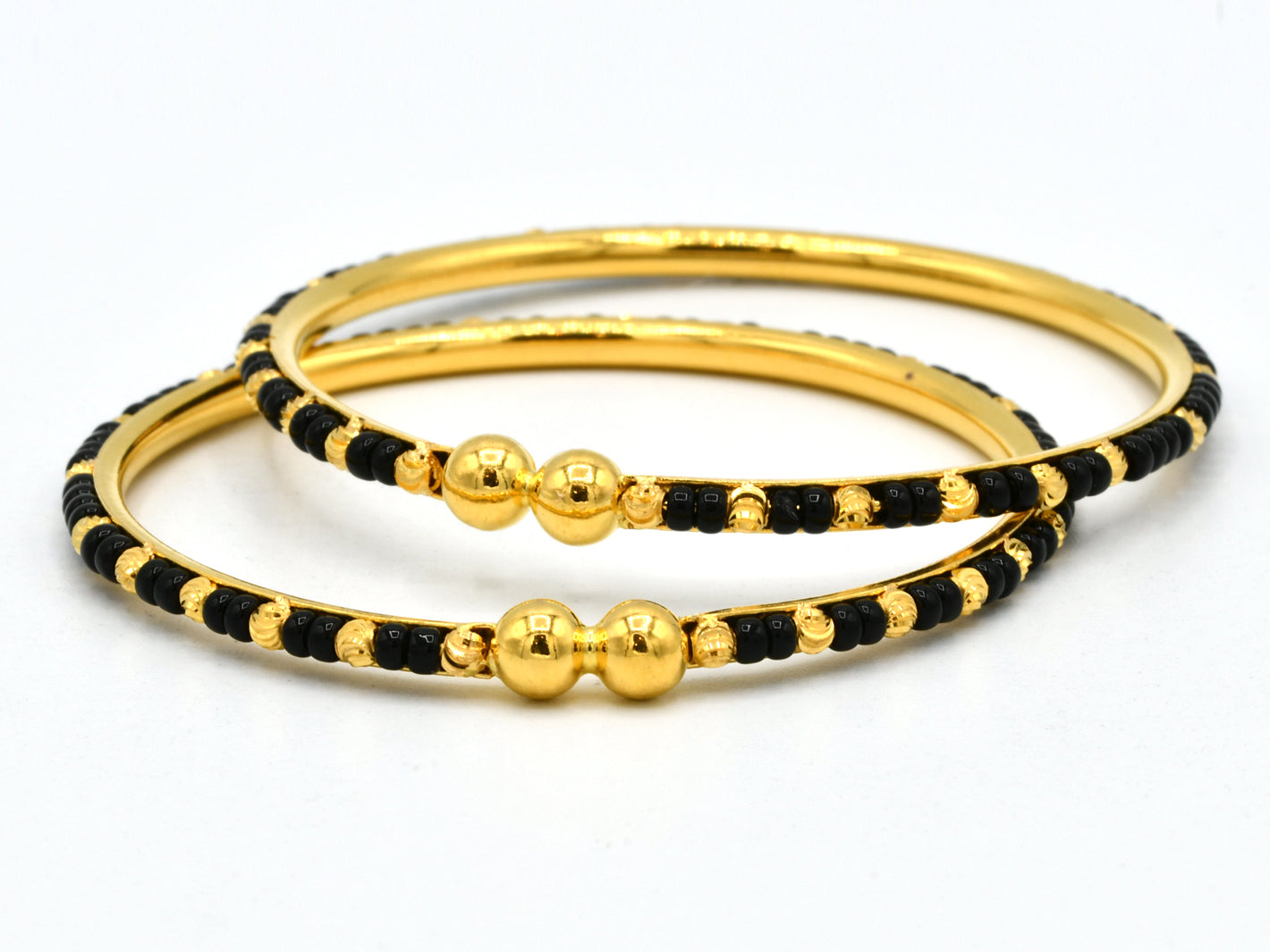 Baby bangles store with black beads