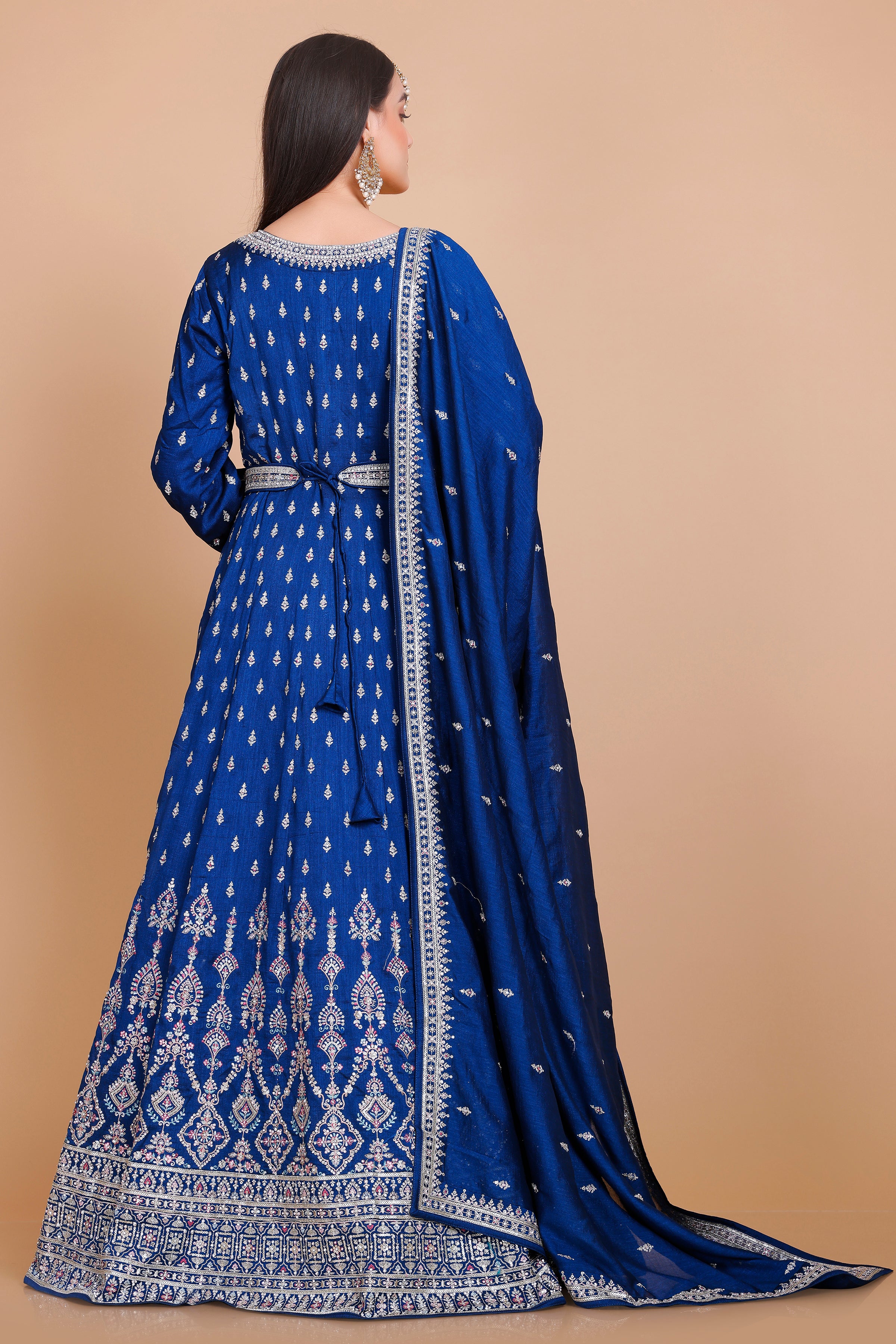 Veda Gown With Dupatta