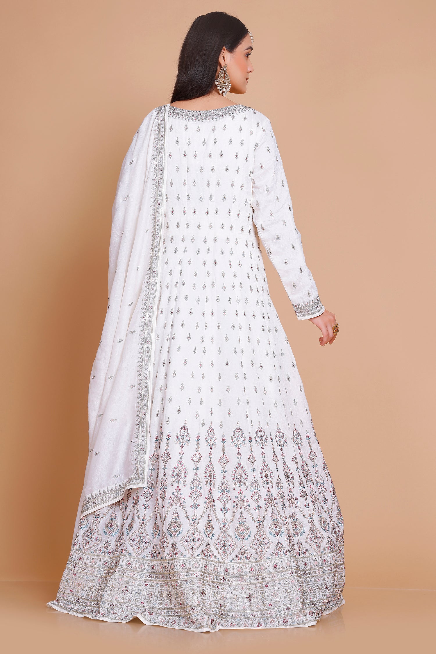 Veda Gown With Dupatta