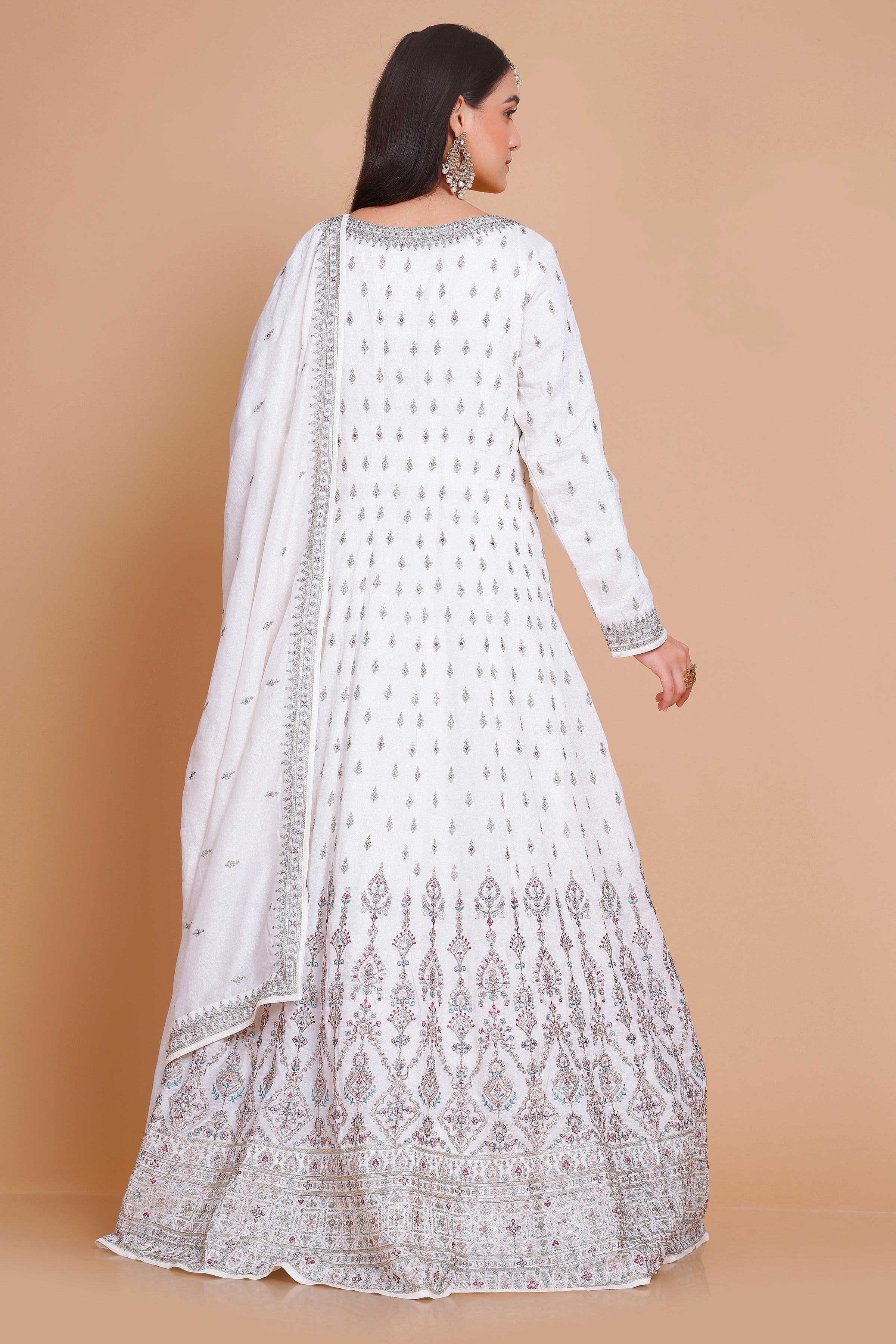 Veda Gown With Dupatta