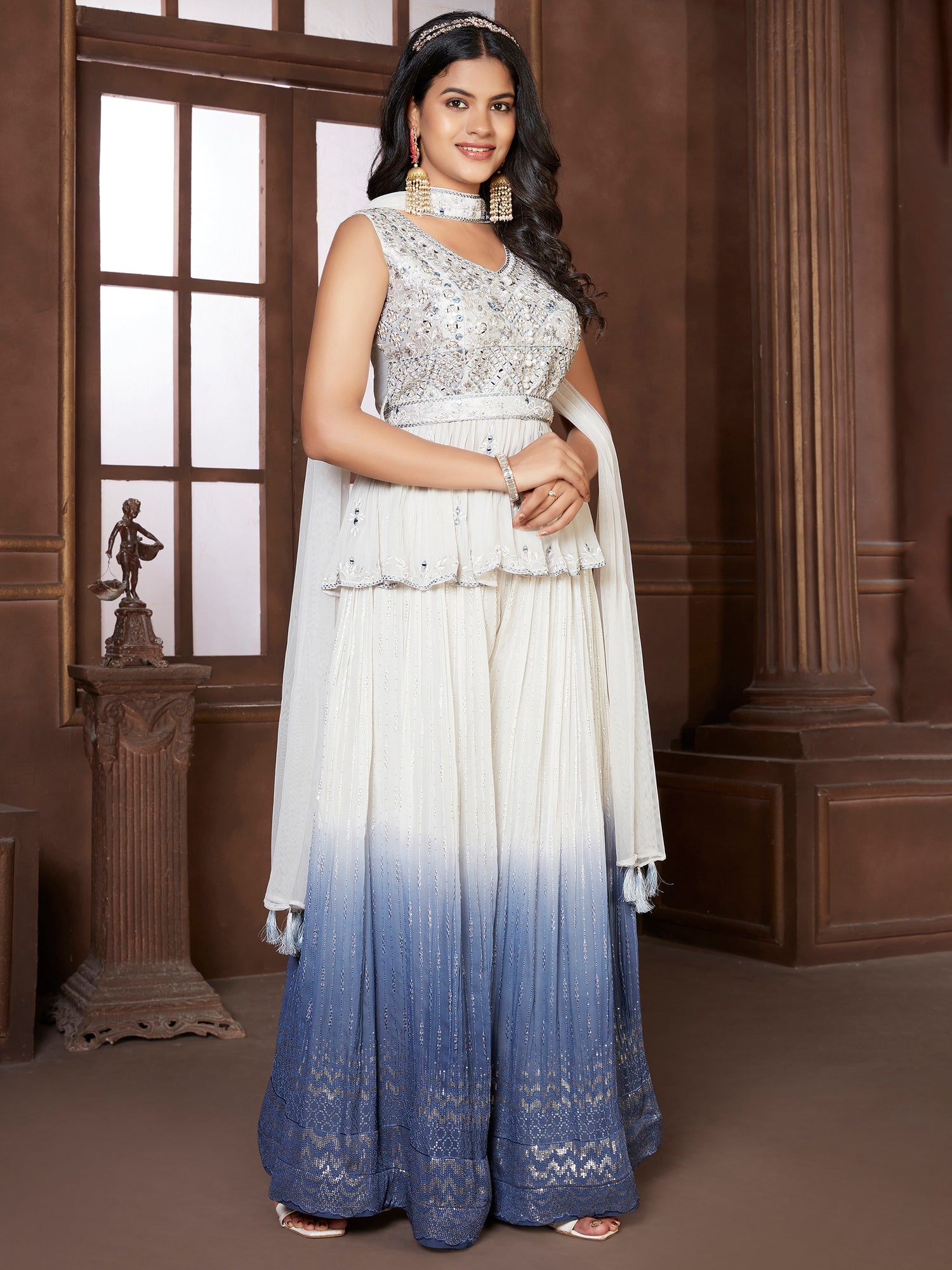 Shivani Palazzo Suit - Roop Darshan