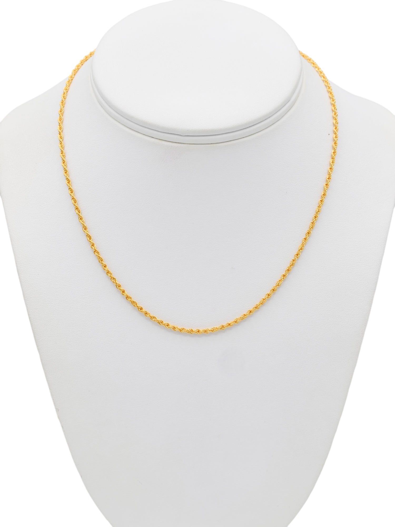 22ct Gold Rope Chain - 45 cm