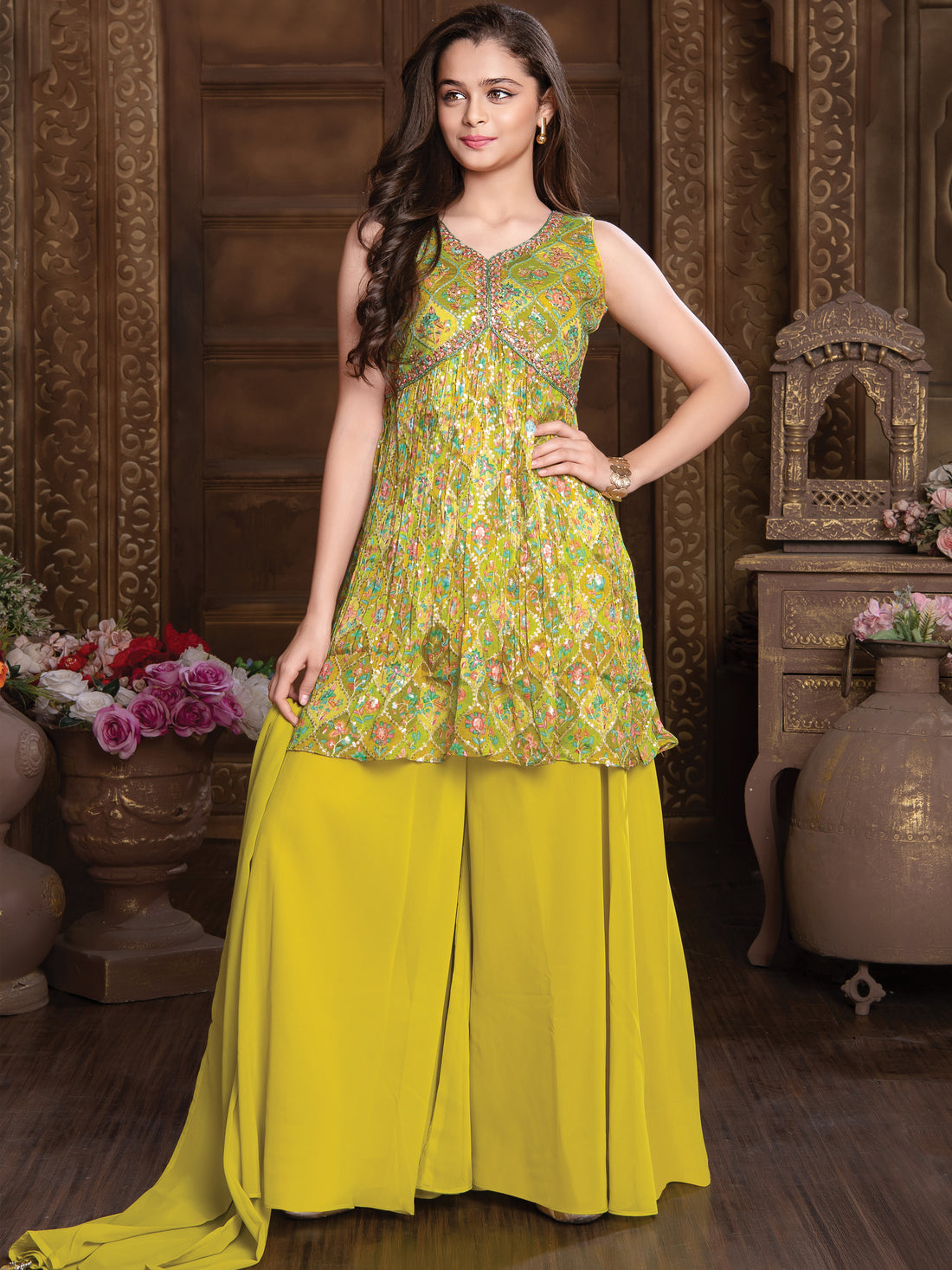 Keyuri Palazzo Suit - Roop Darshan