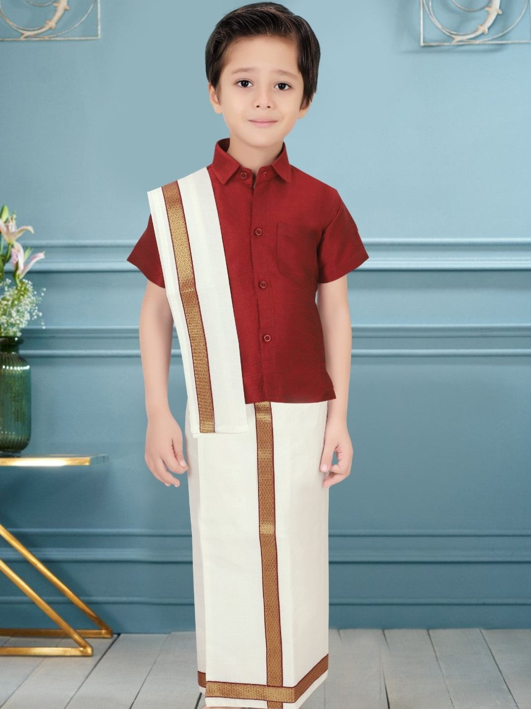 Boys Kurta With Dhoti Pant