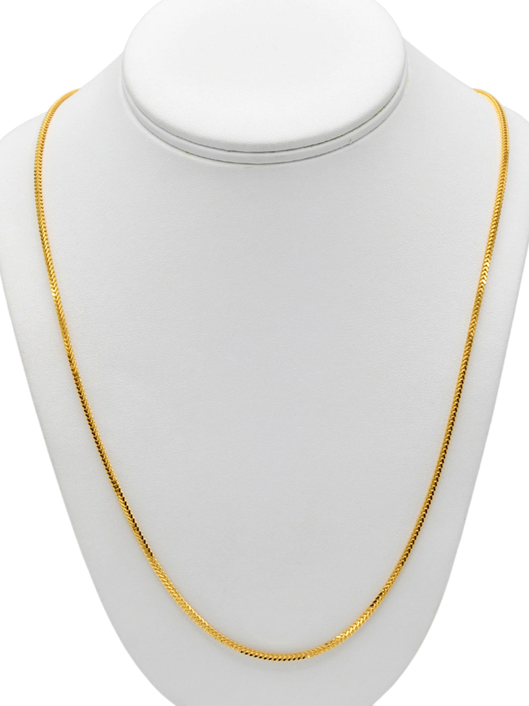 22ct Gold Fox Tail Chain - 55 cm