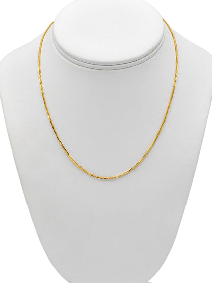 22ct Gold Fox Tail Chain - 45 cm