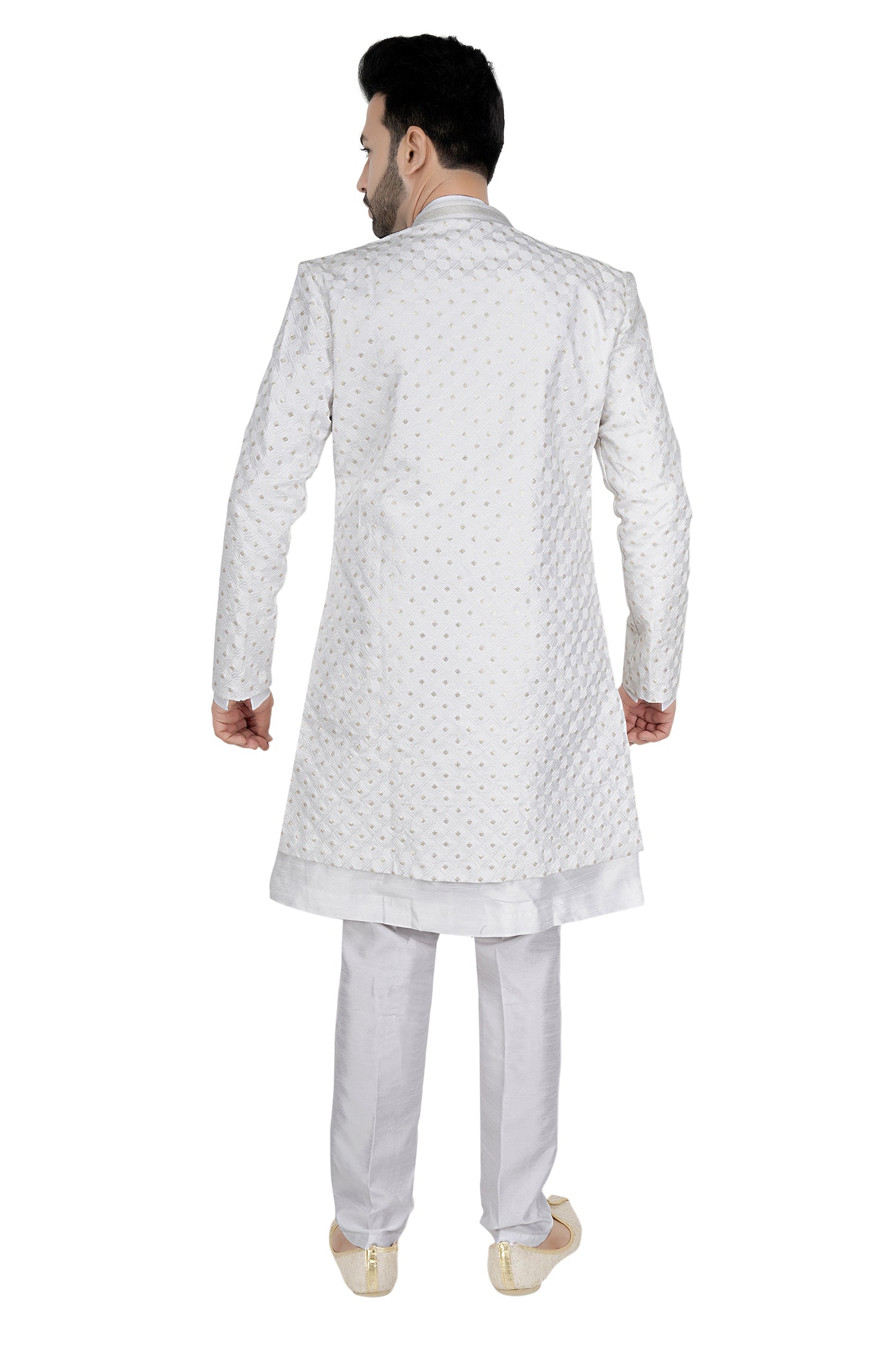 Mens Kurta Set With Jacket - Roop Darshan