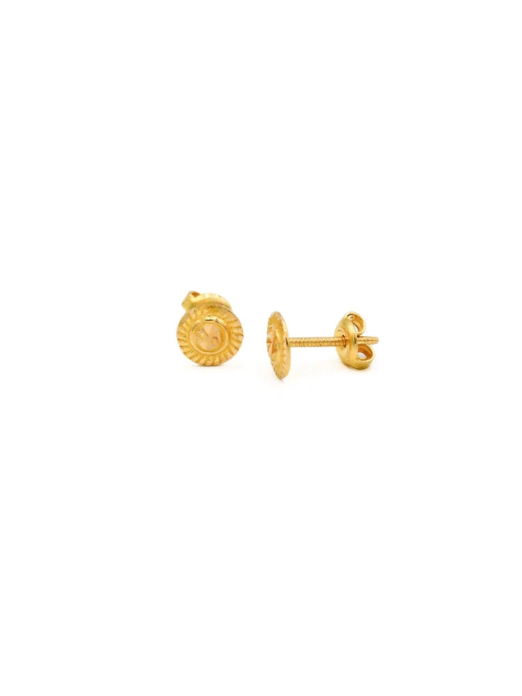 22ct Gold Stud Earrings - Roop Darshan