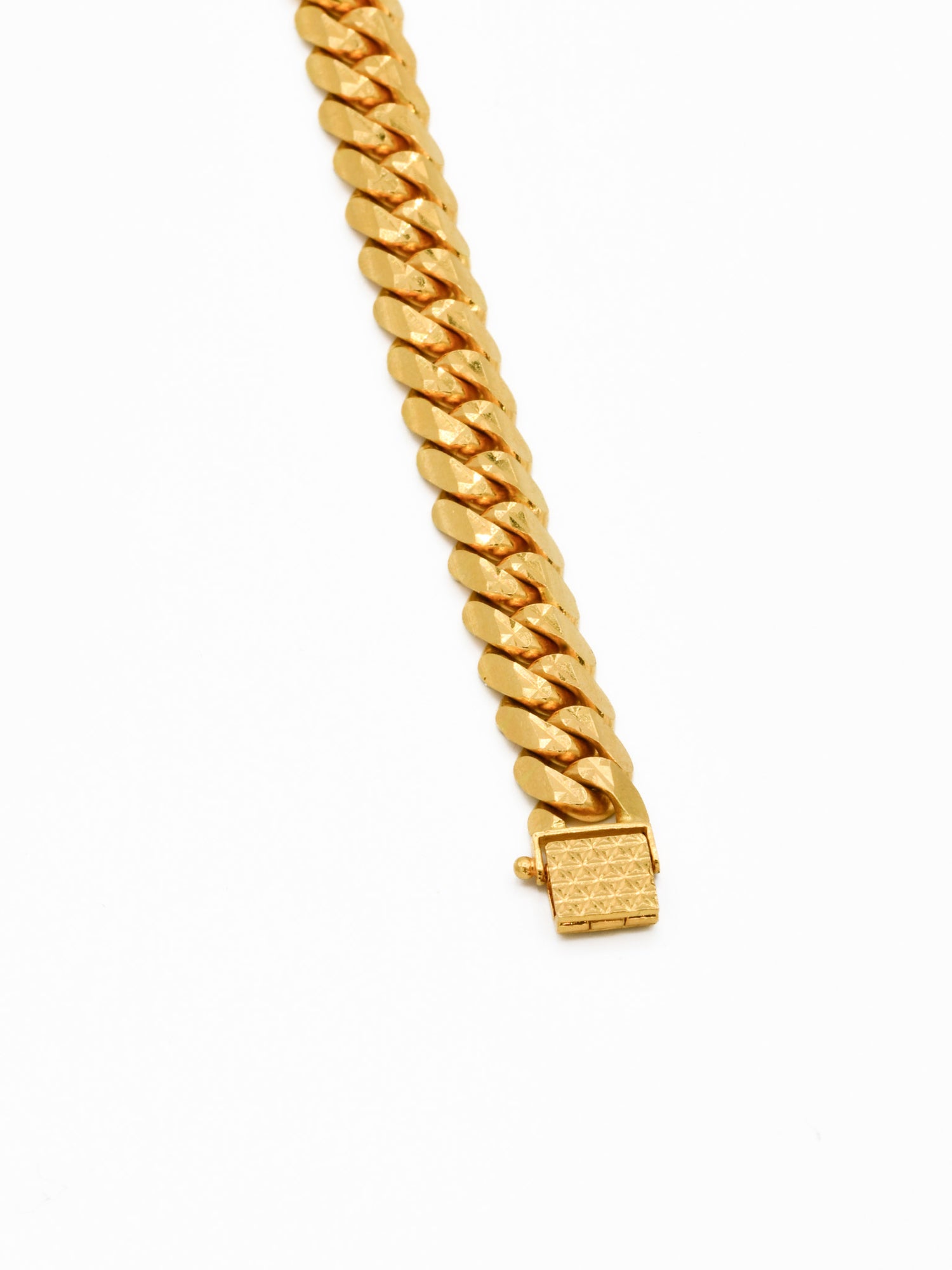 22ct Gold Curb Mens Bracelet - Roop Darshan