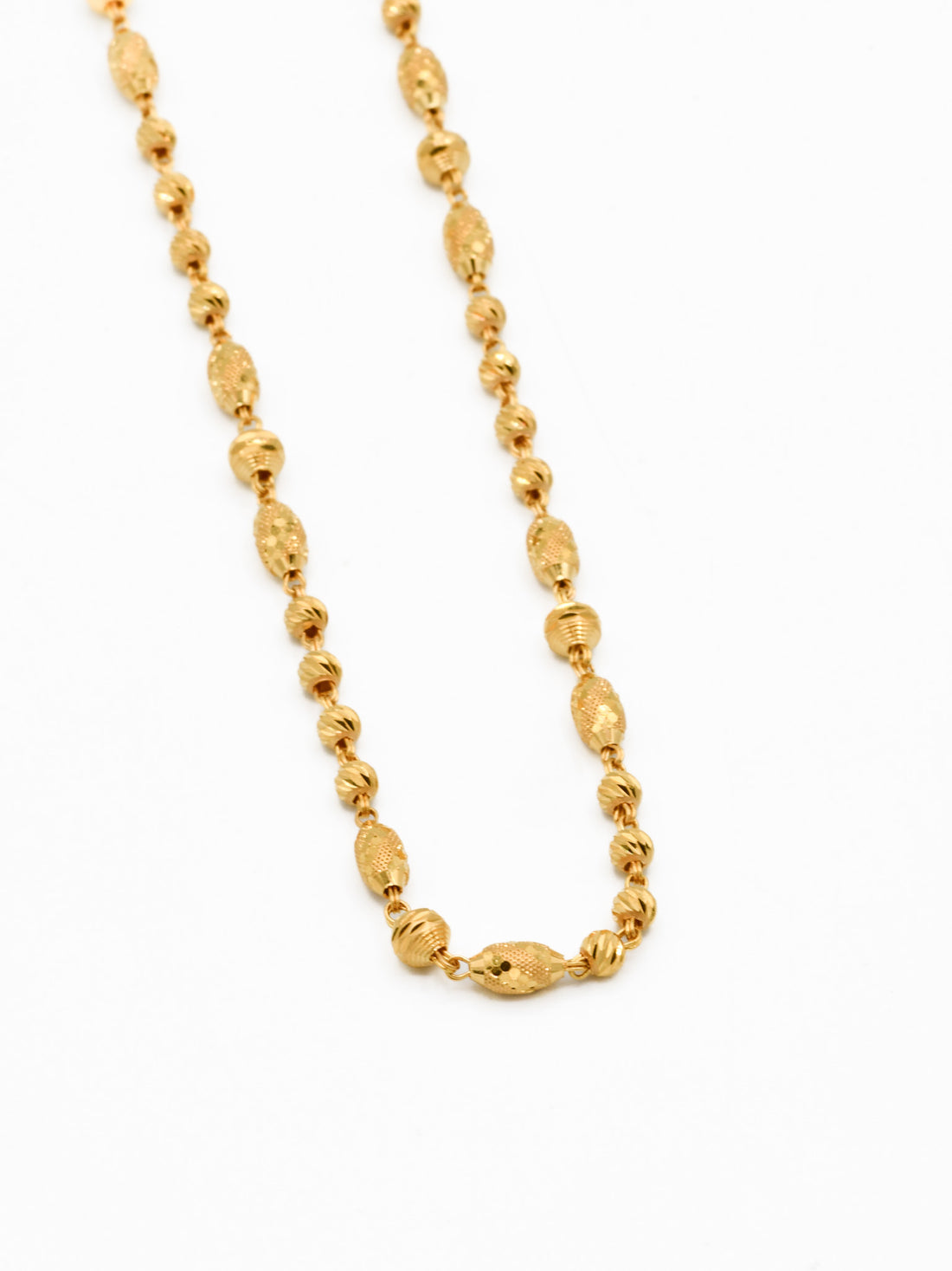 22ct Gold Ball Fancy Chain - Roop Darshan