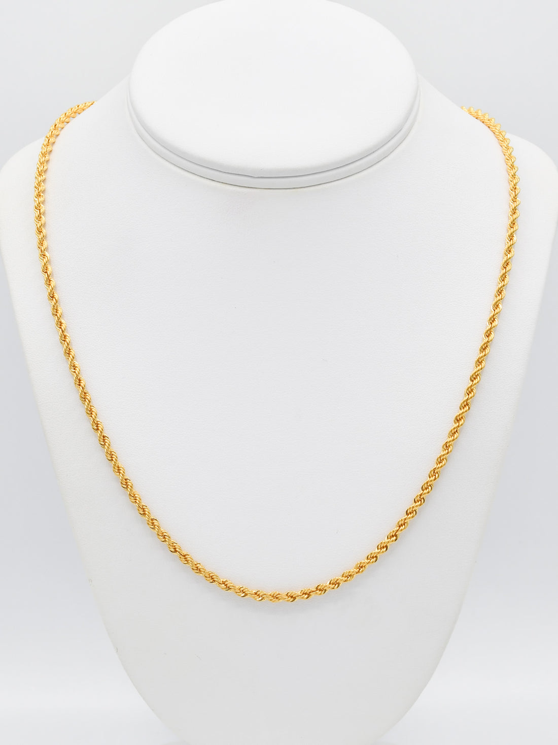 22ct Gold Hollow Rope Chain - Roop Darshan