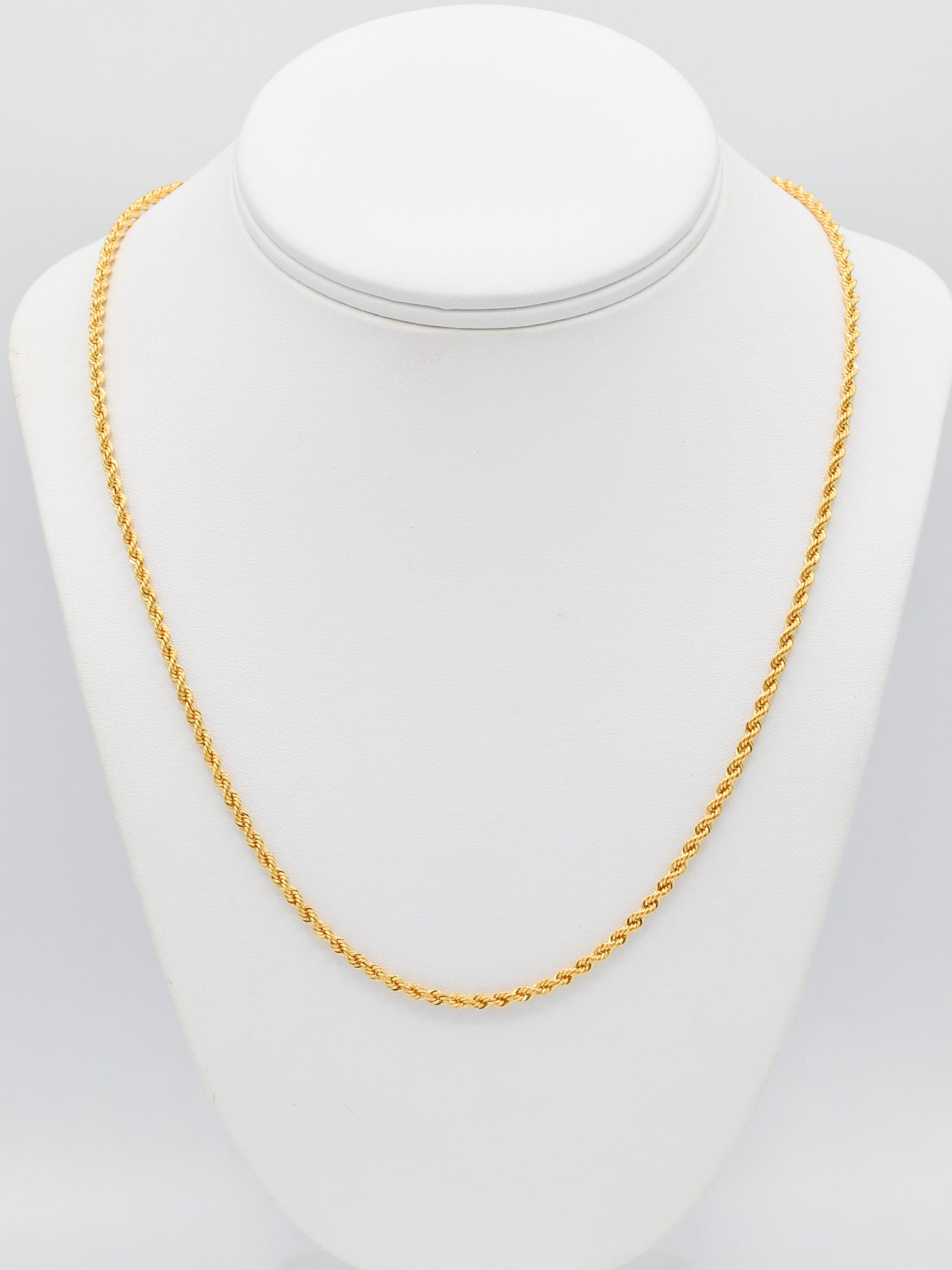 22ct Gold Hollow Rope Chain - Roop Darshan