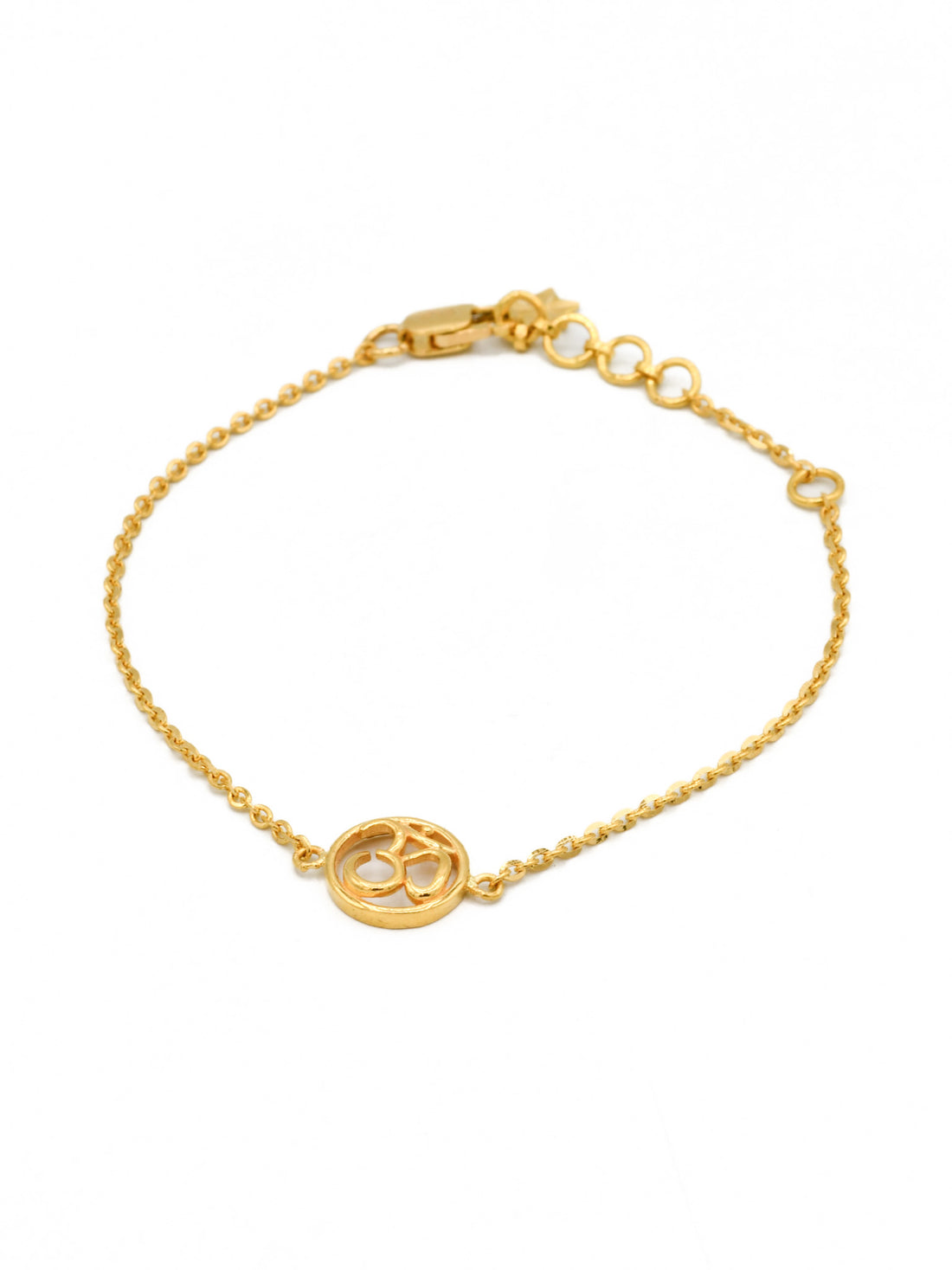 22ct Gold Om Ladies Bracelet