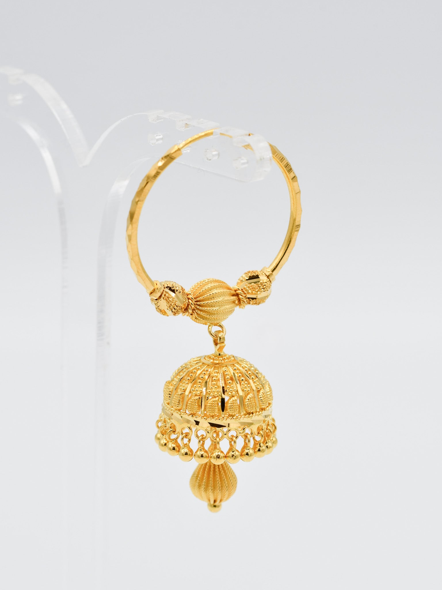 22ct Gold Ball Jhumki Bali