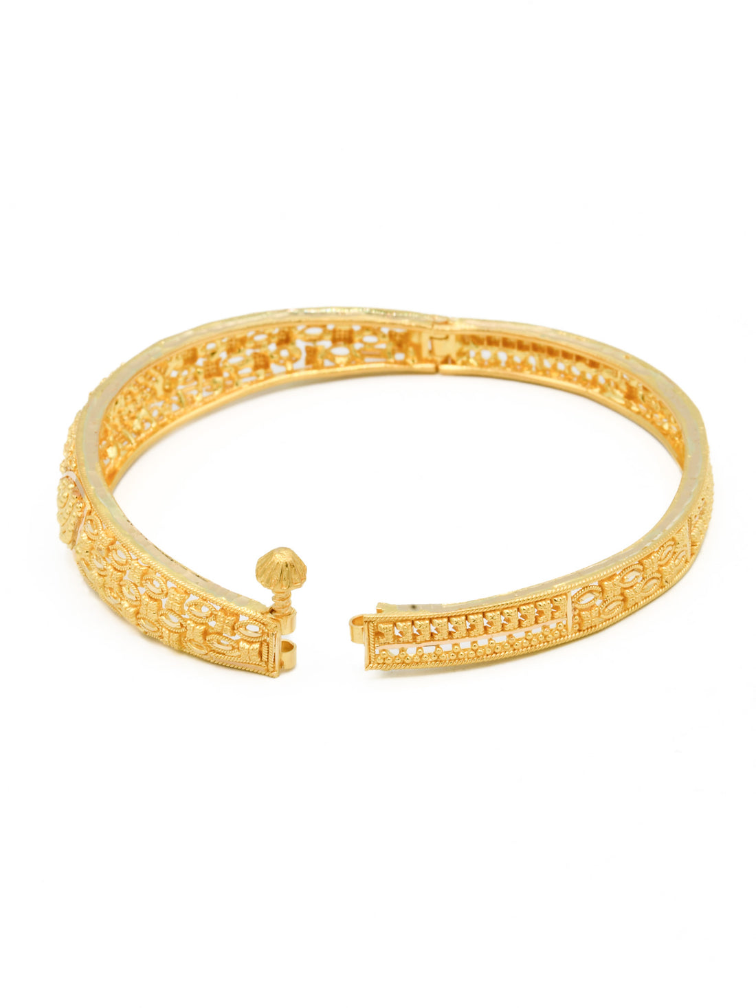 22ct Gold Screw Bangle