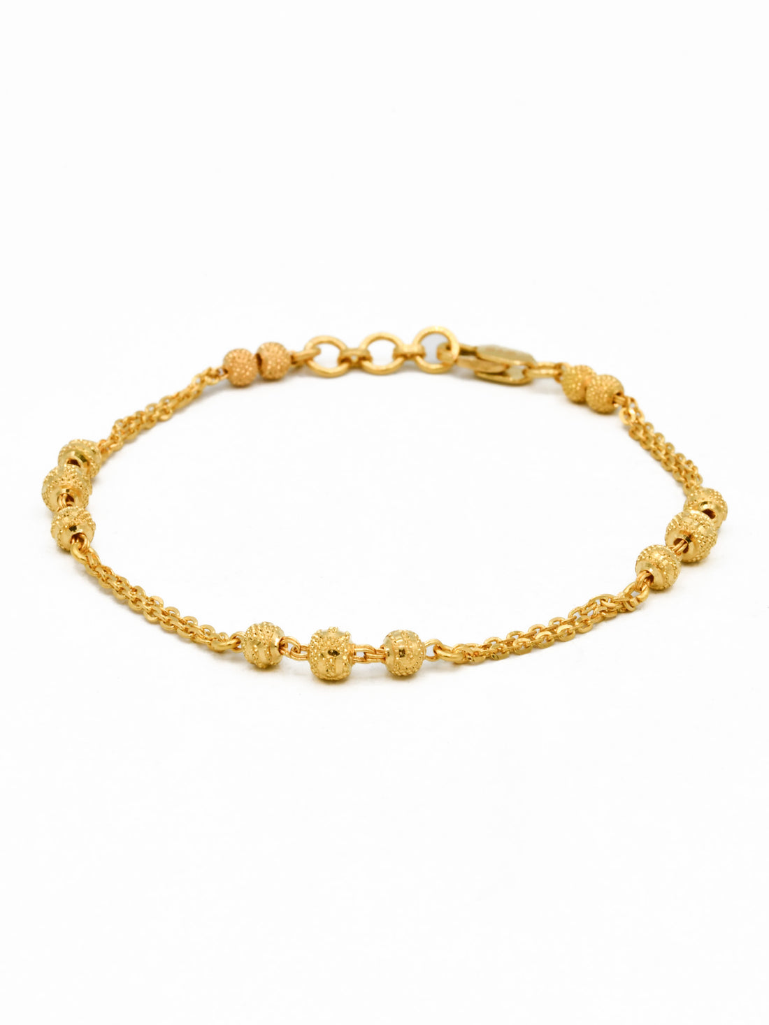 22ct Gold Ball Ladies Bracelet