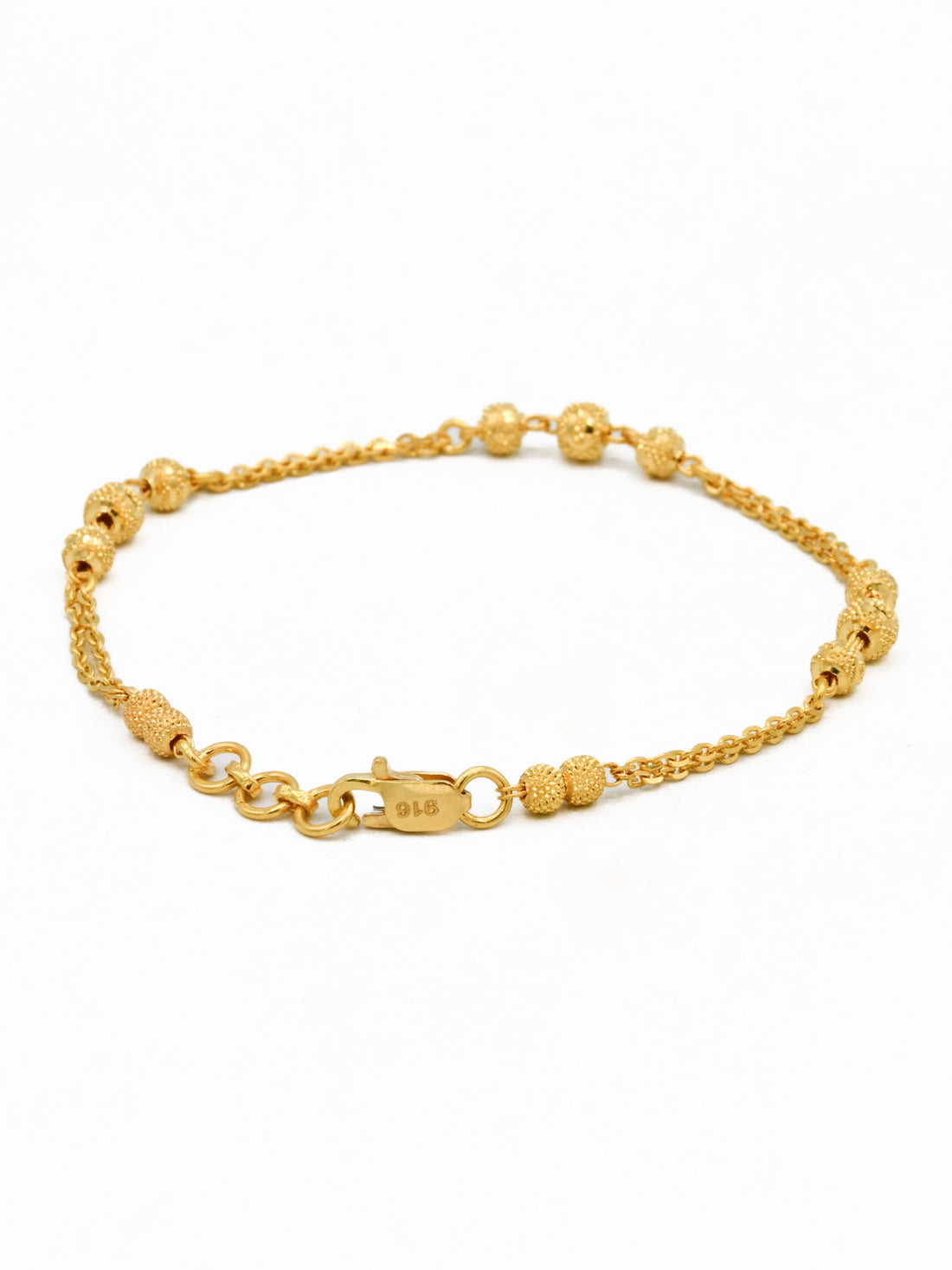 22ct Gold Ball Ladies Bracelet