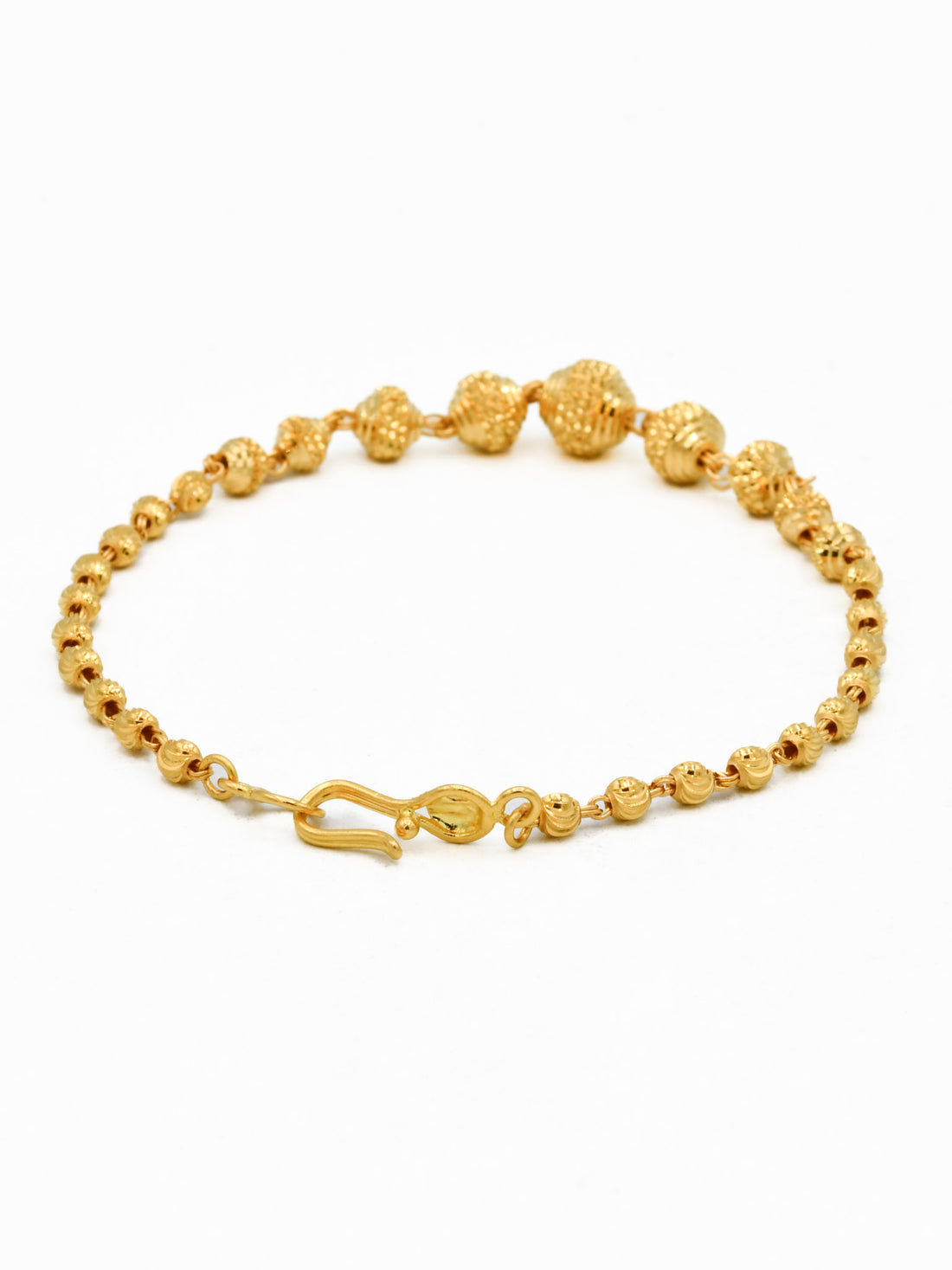 22ct Gold Ball Ladies Bracelet