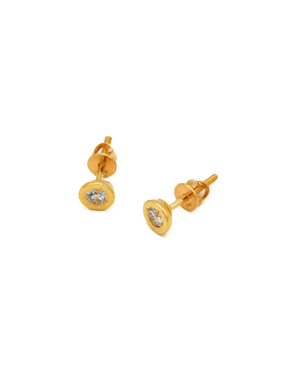 22ct Gold CZ Pendant Set