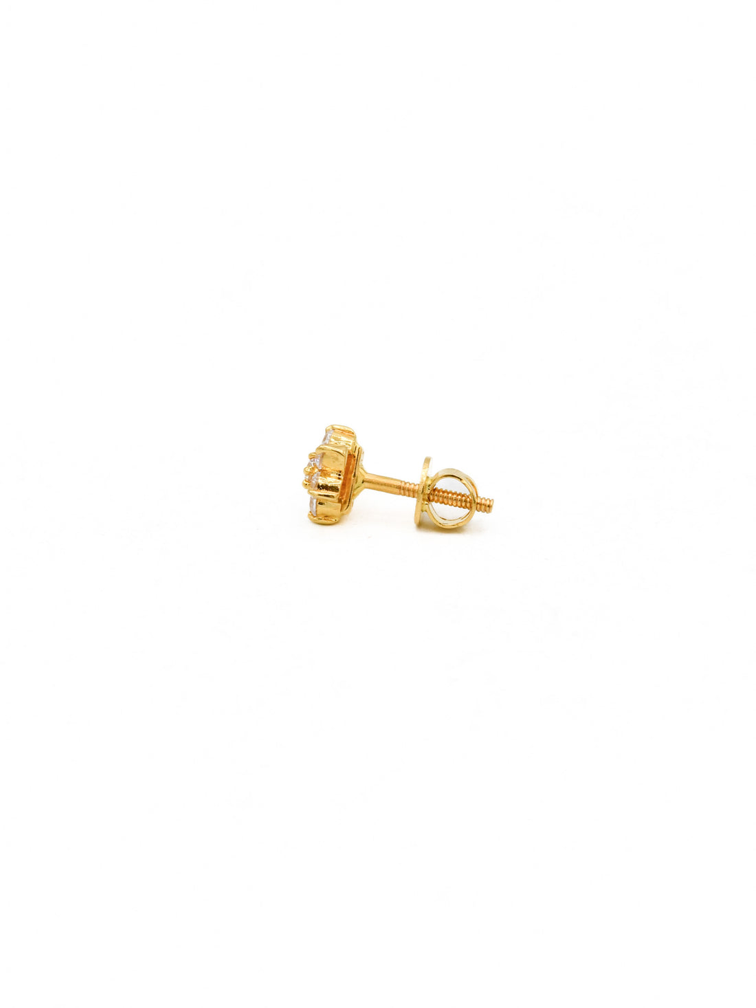 22ct Gold CZ Stud Earrings
