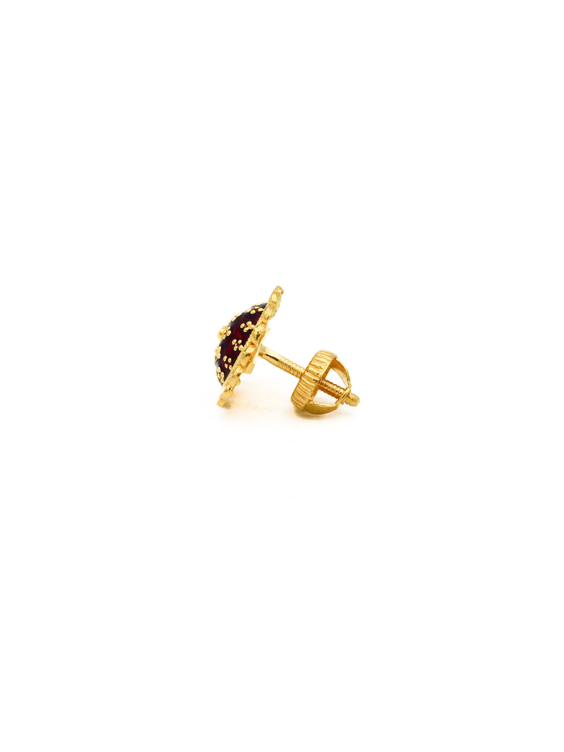 22ct Gold Minakari Stud Earrings
