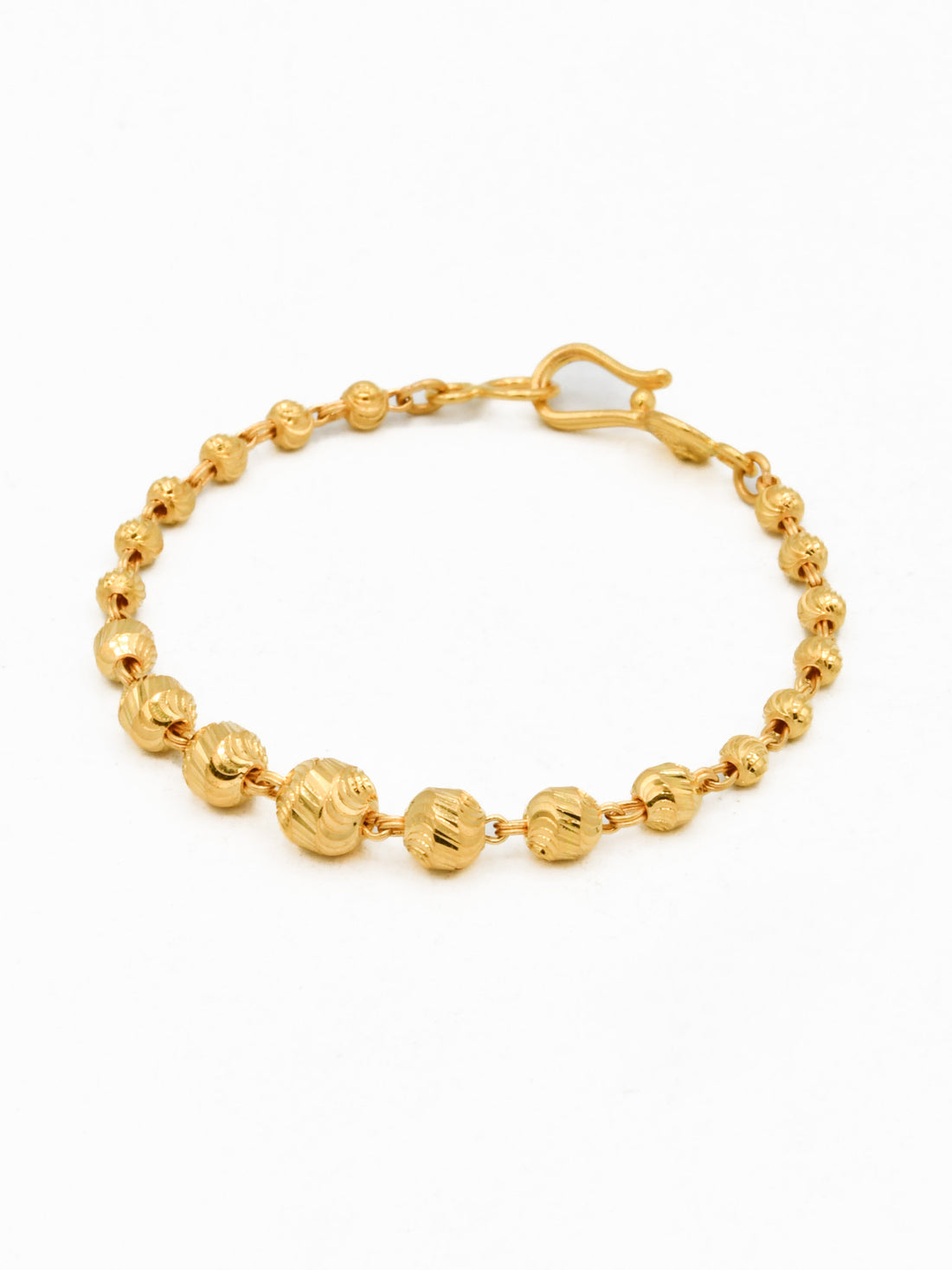 22ct Gold Ball 1 Piece Baby Bracelet