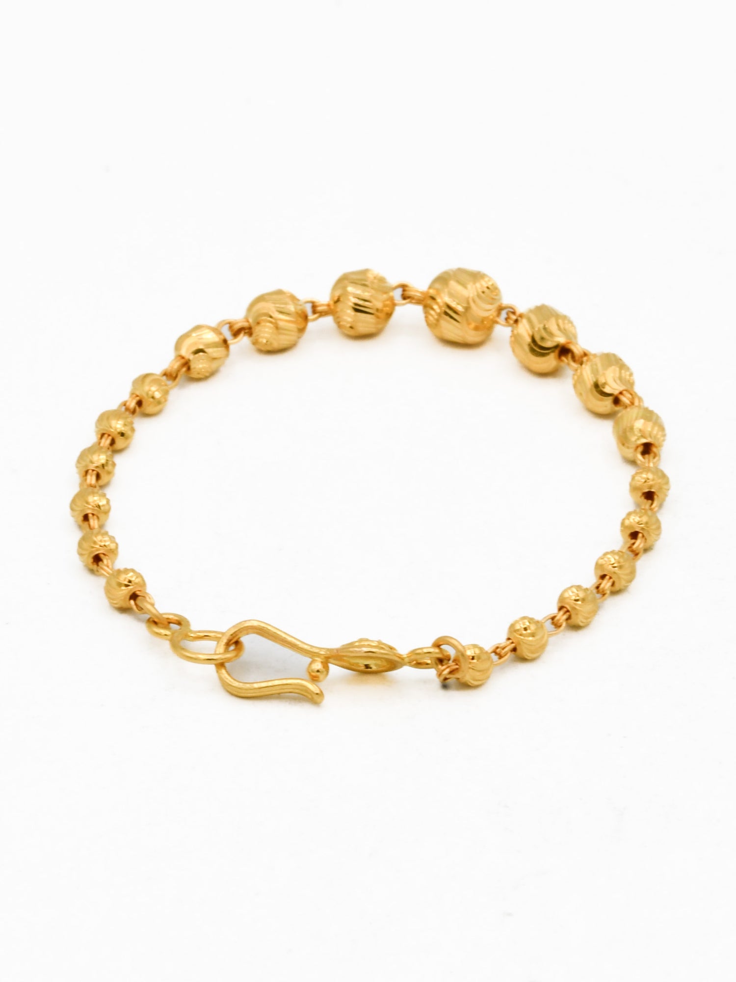 22ct Gold Ball 1 Piece Baby Bracelet – Roop Darshan