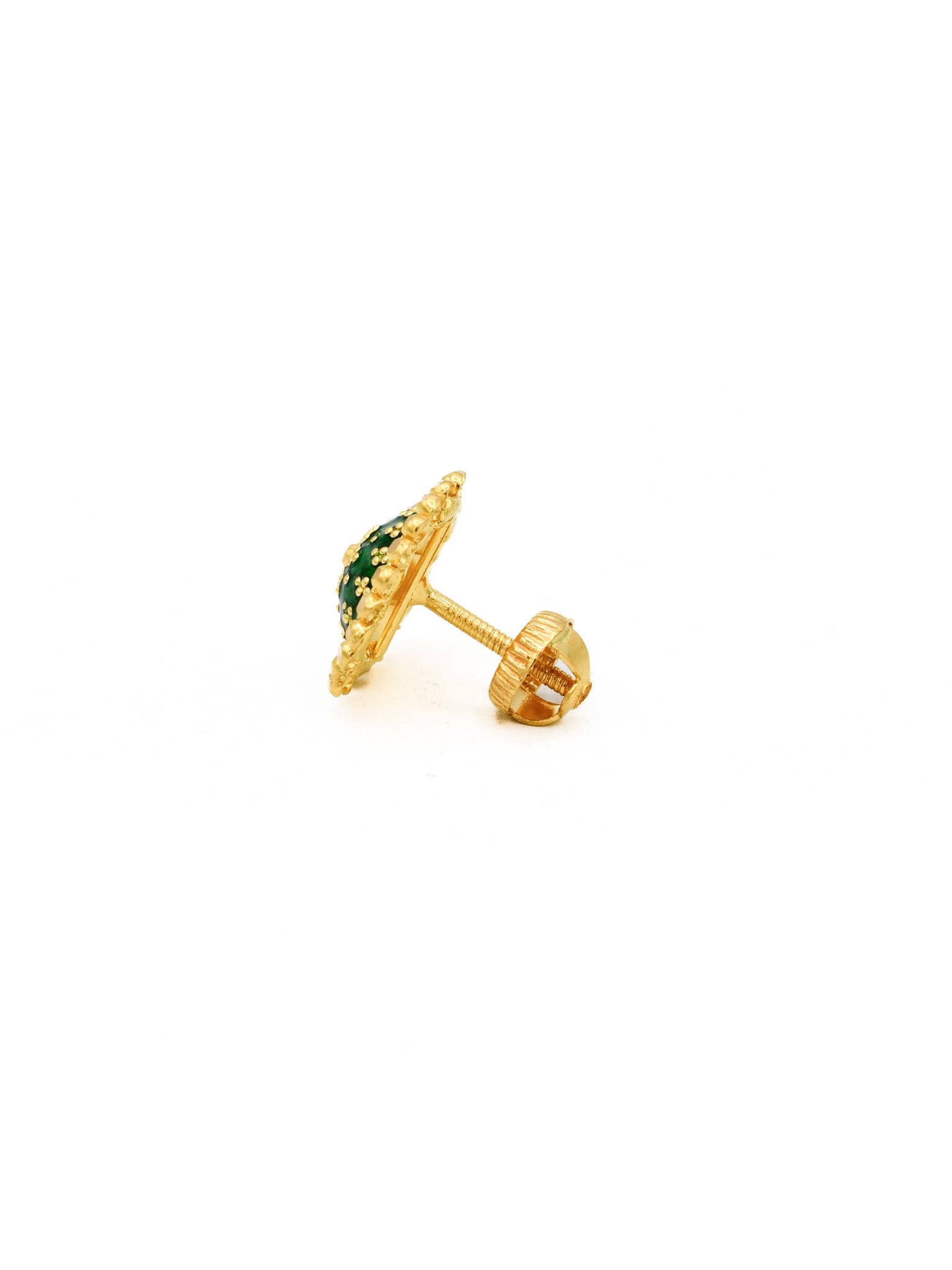 22ct Gold Minakari Stud Earrings