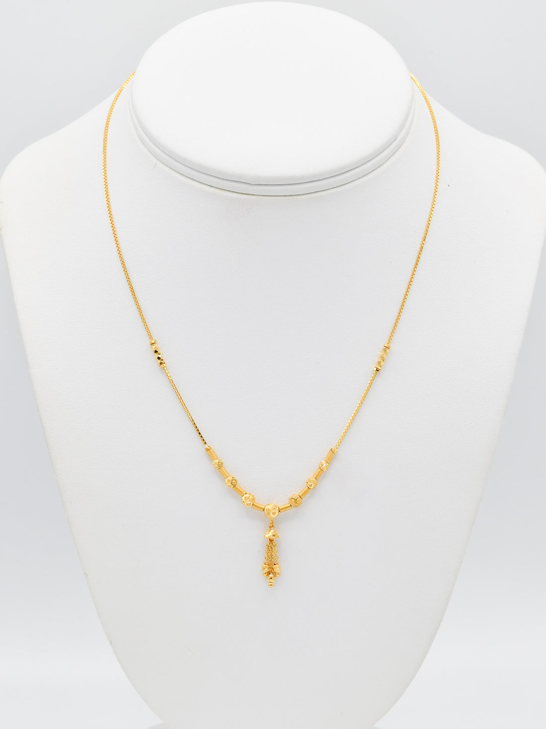 22ct Gold Ball Necklace Set