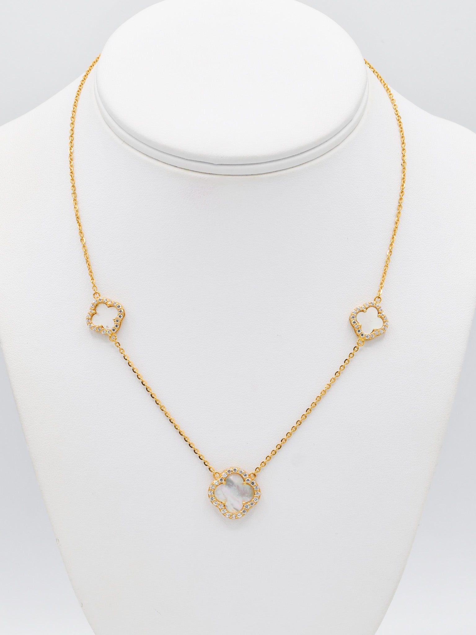 22ct Gold CZ Necklace Set