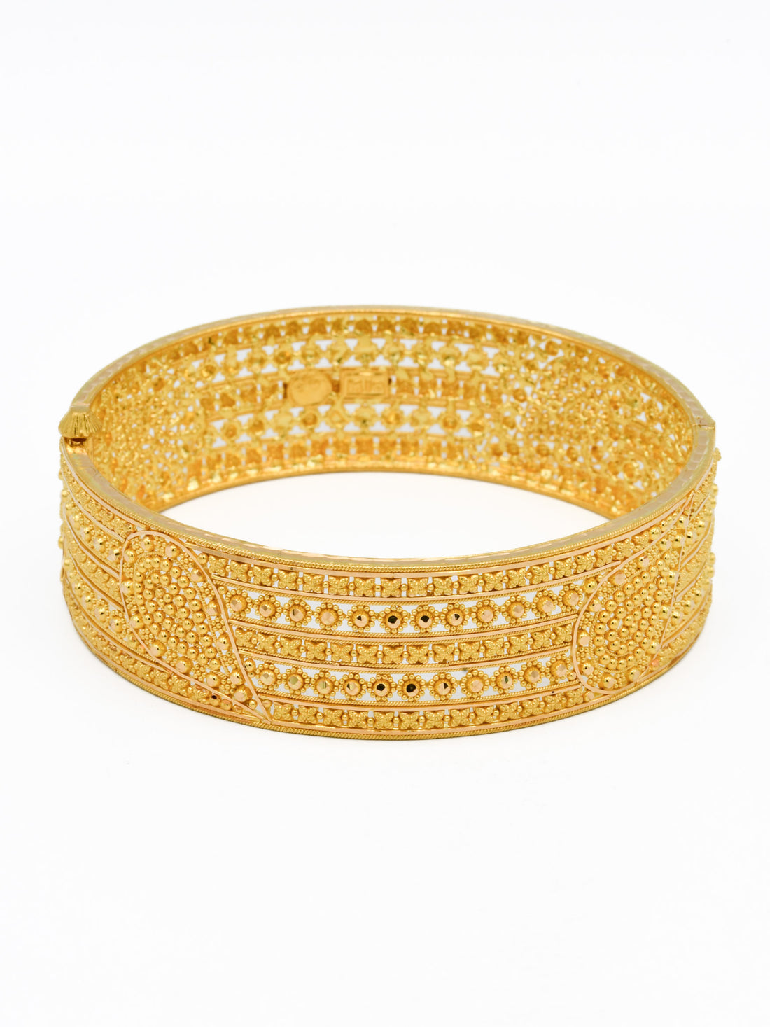 22ct Gold Filigree Screw Patta Bangle