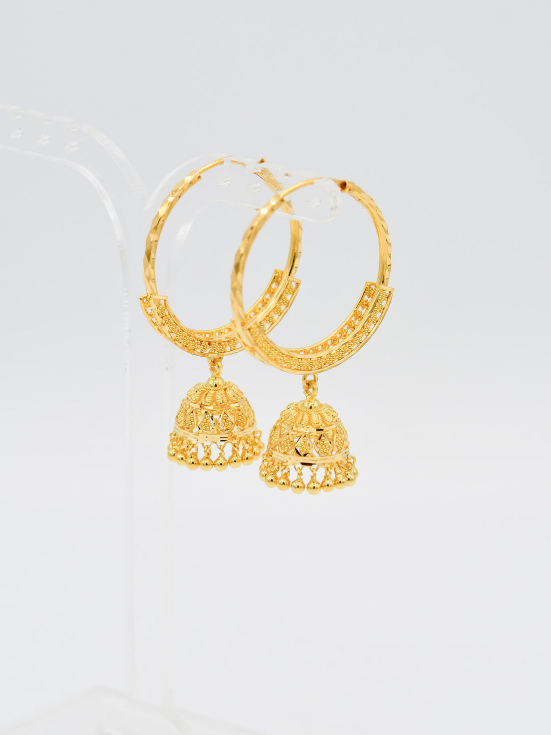 22ct Gold Ball Jhumki Bali