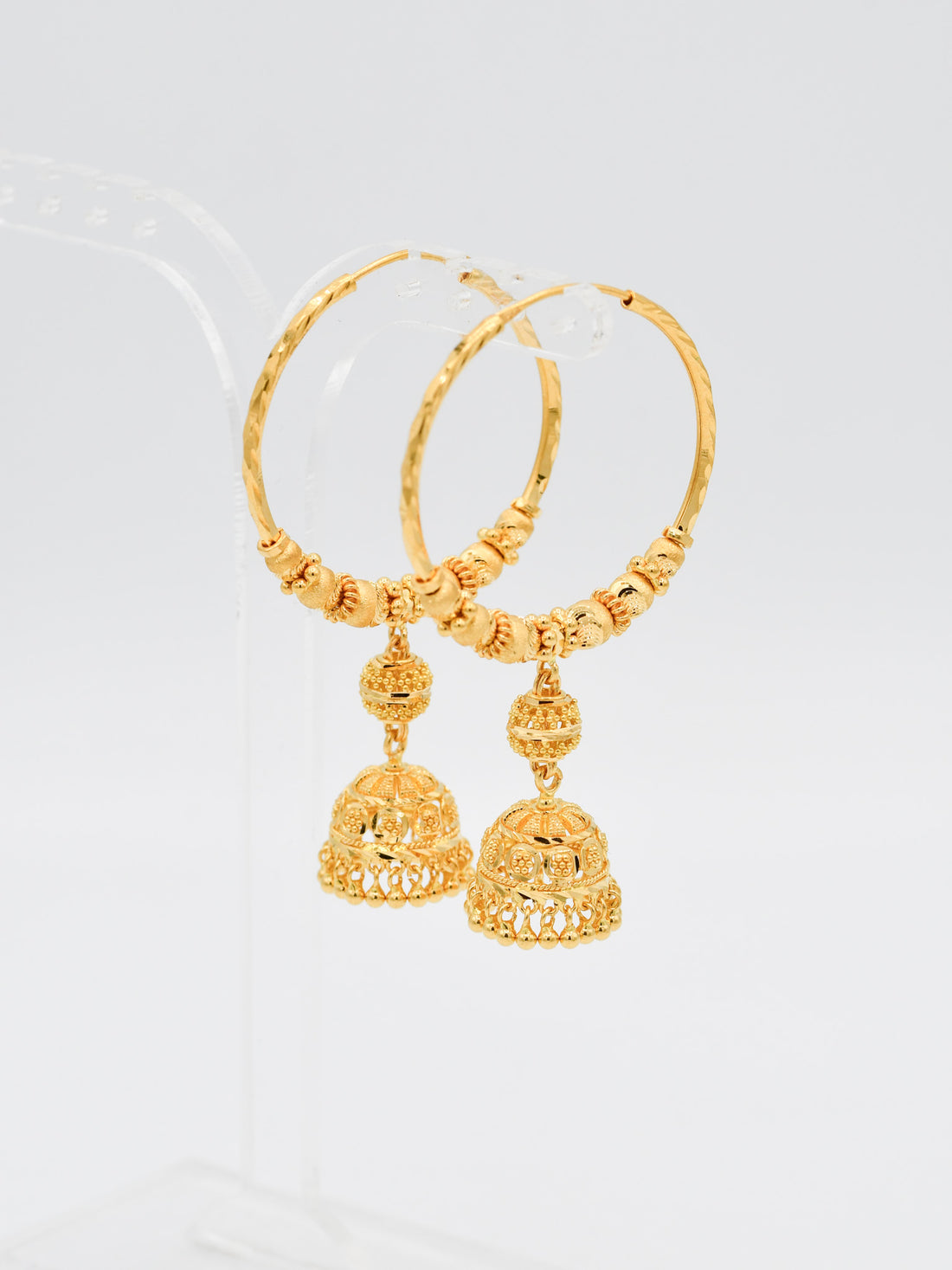 22ct Gold Ball Jhumki Bali