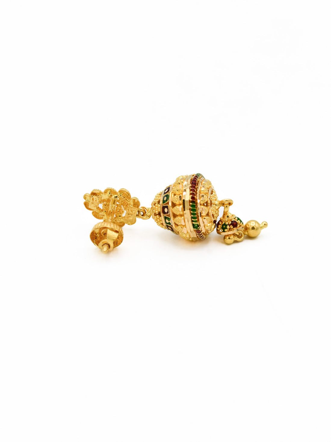 22ct Gold Minakari Earrings