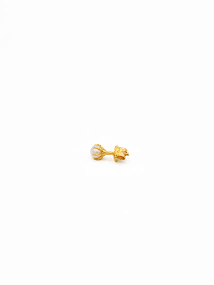 22ct Gold Pearl Stud Earrings