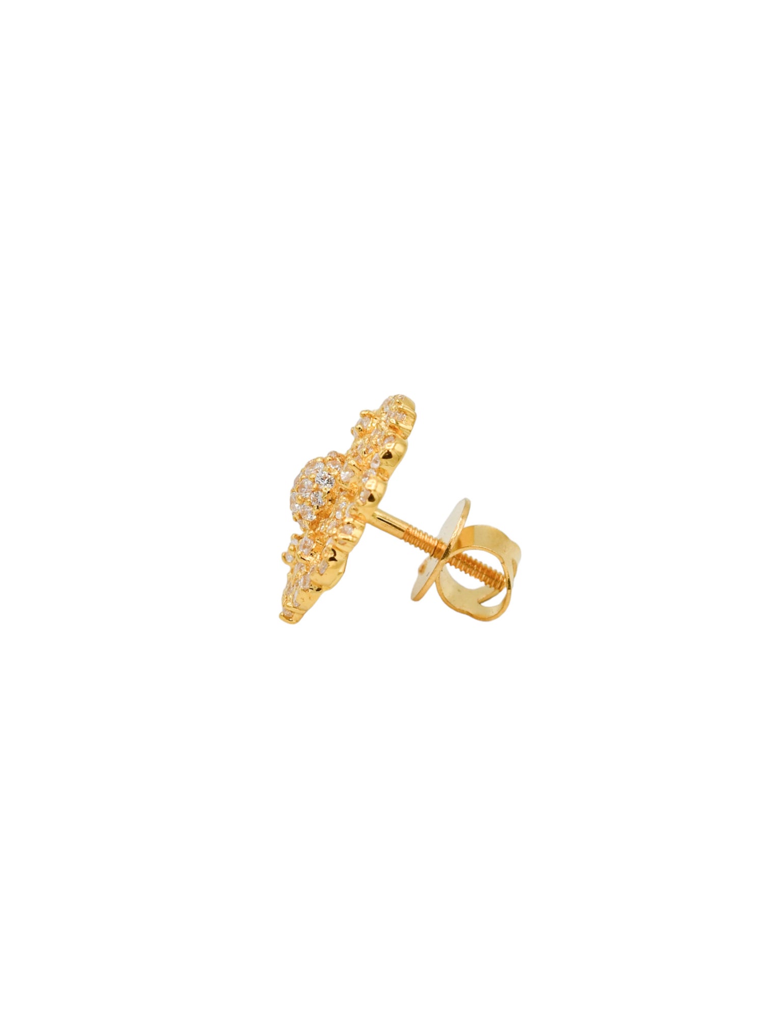 22ct Gold CZ Stud Earrings