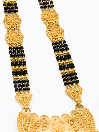 22ct Gold 4 Row Long Mangal Sutra