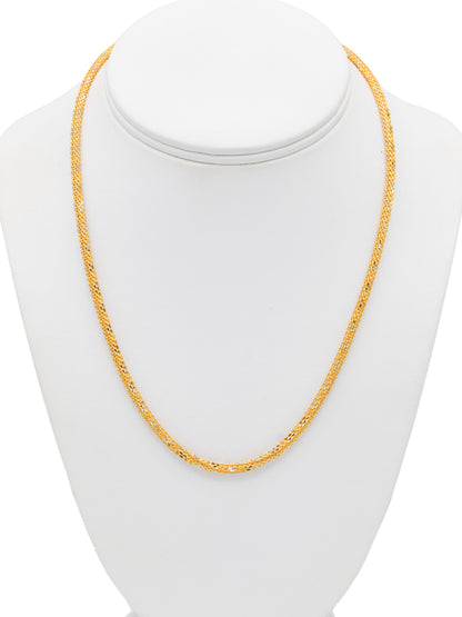 22ct Gold Two Tone Chain