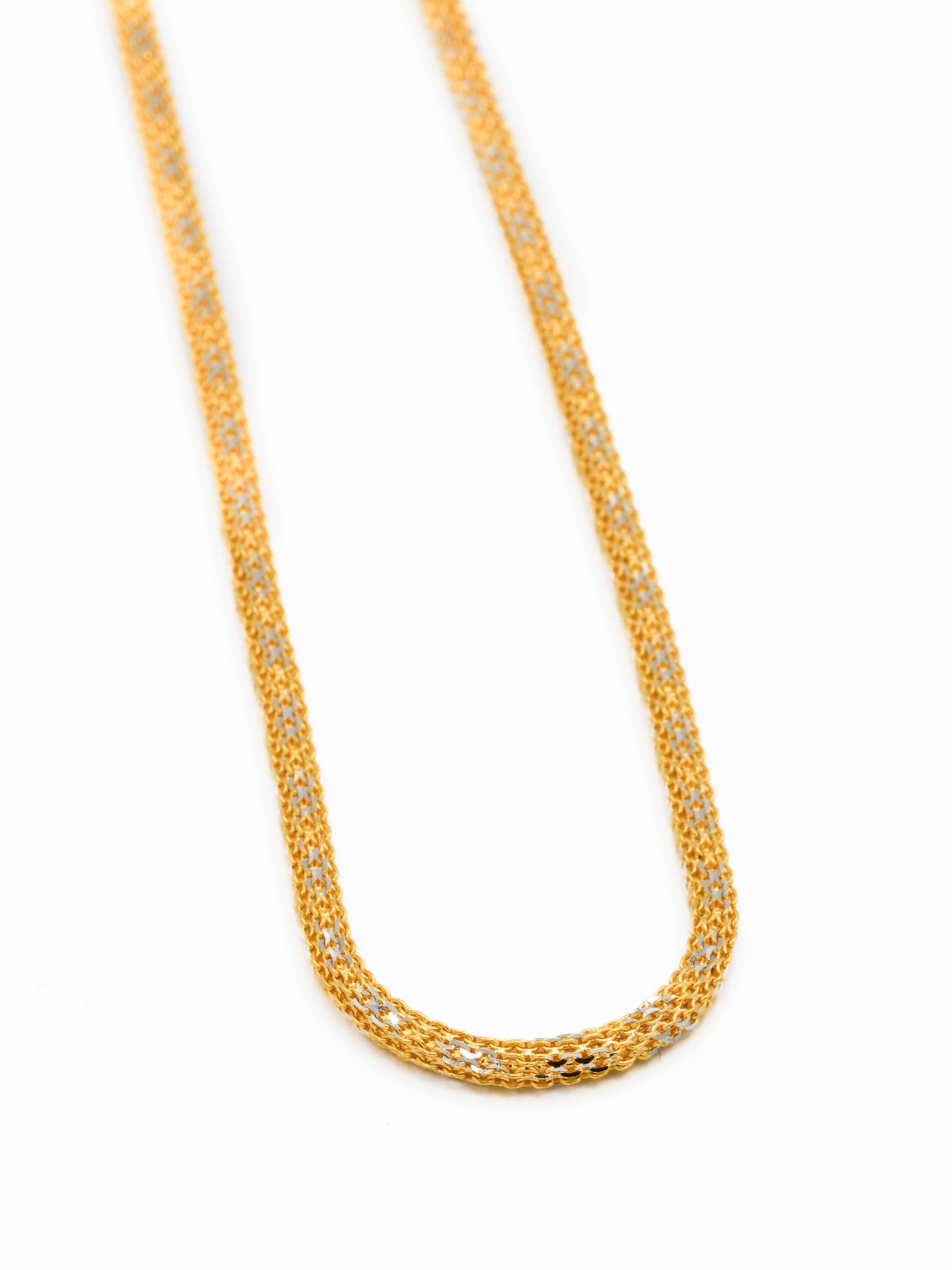 22ct Gold Two Tone Chain