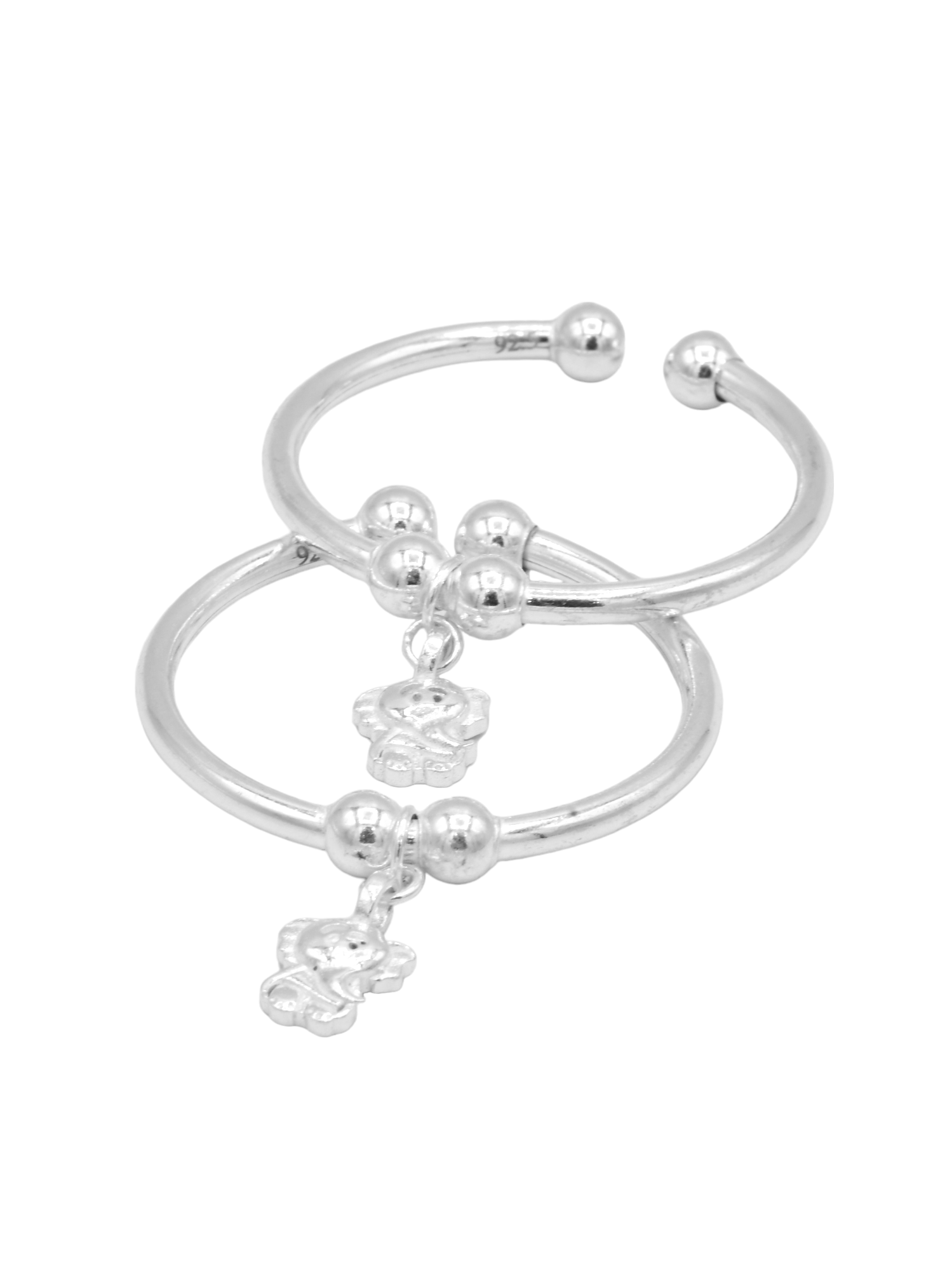 Silver 2 Piece Baby Bangle