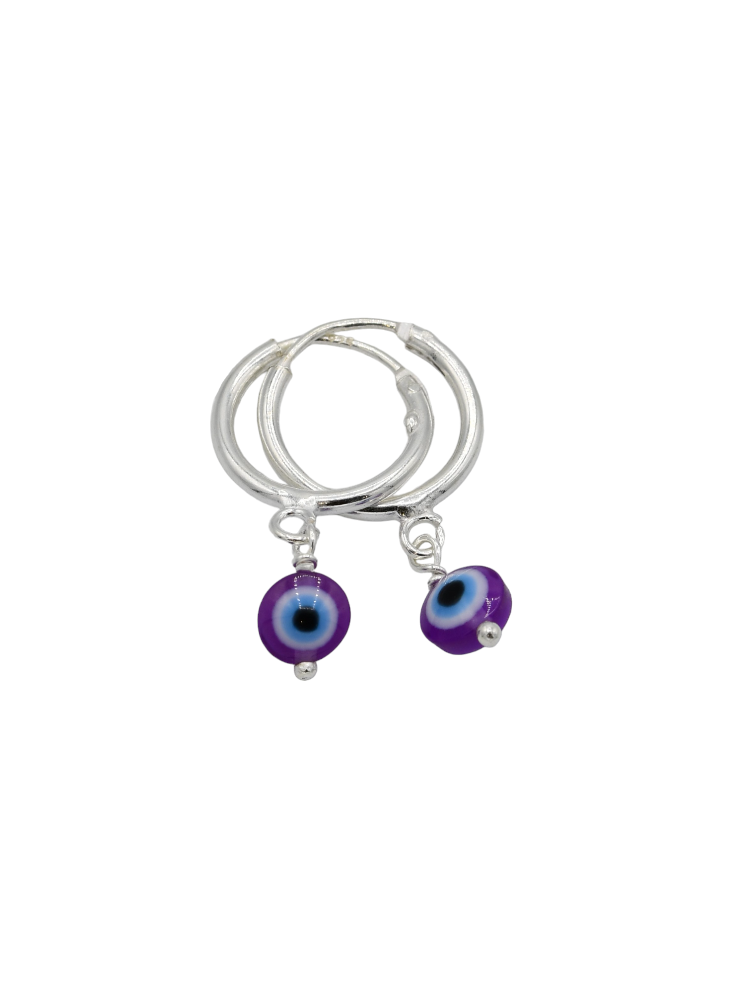 Silver Evil Eye Pair Bali