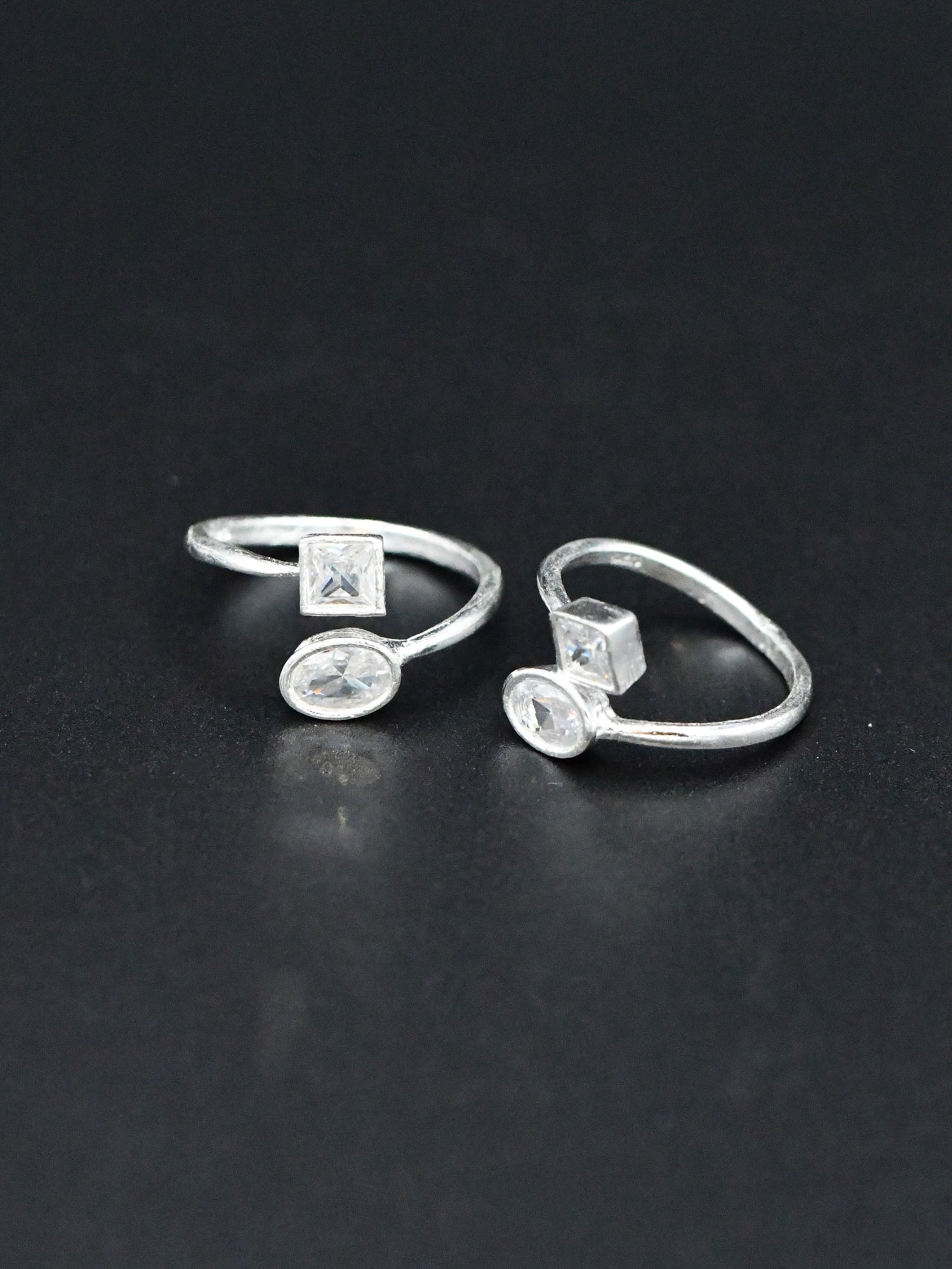 Silver Pair Toe Ring