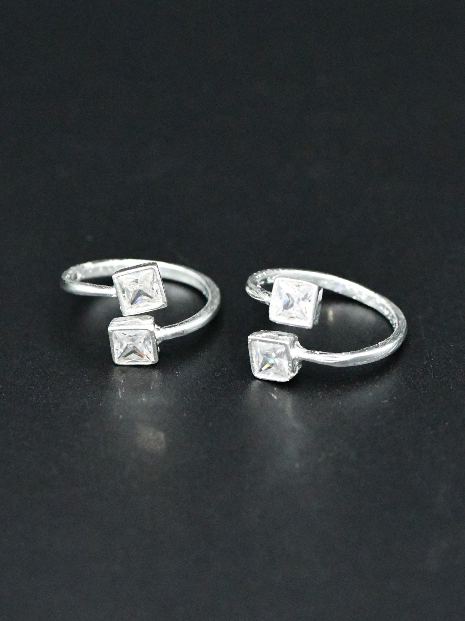 Silver Pair Toe Ring