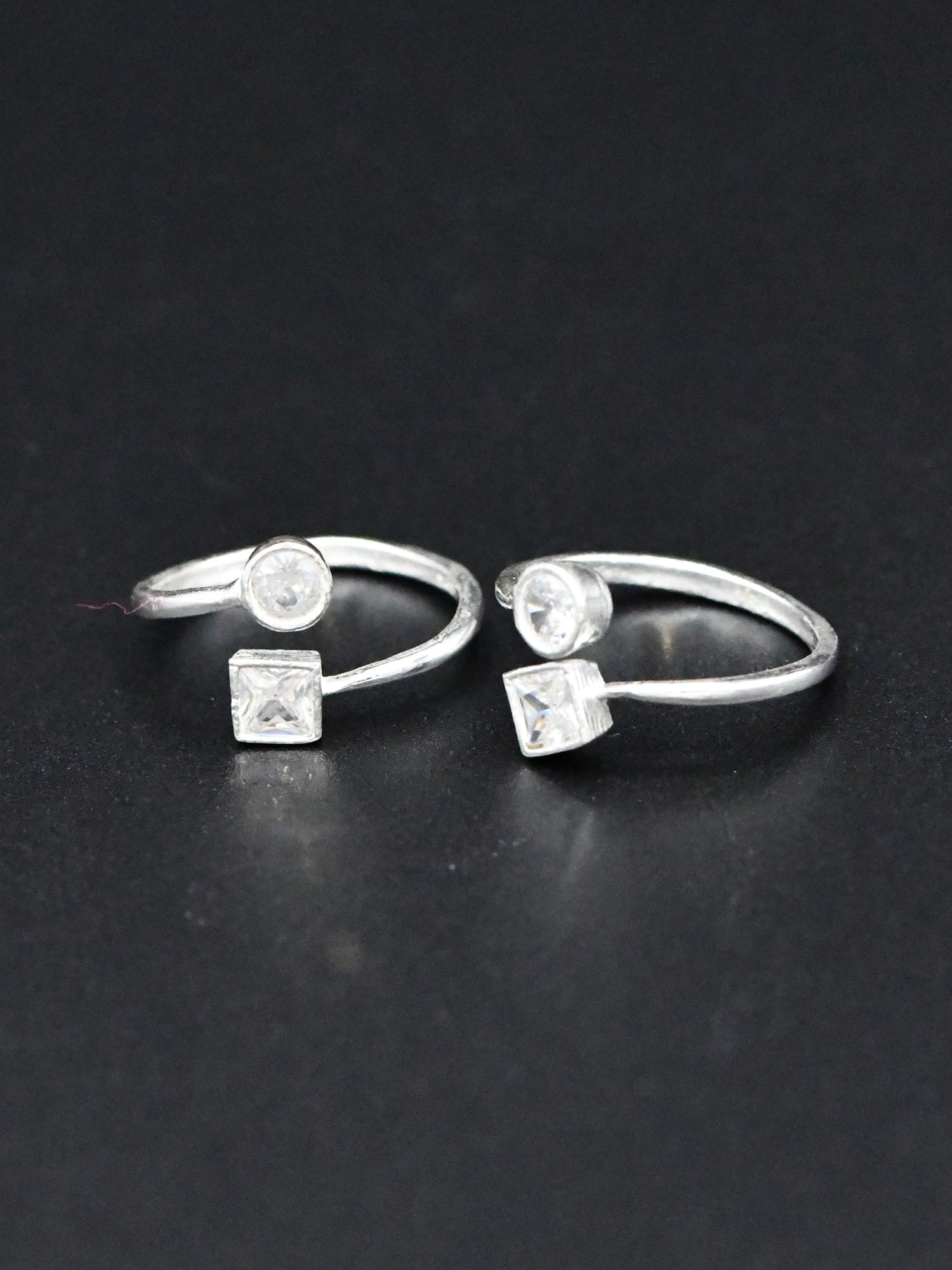 Silver Pair Toe Ring