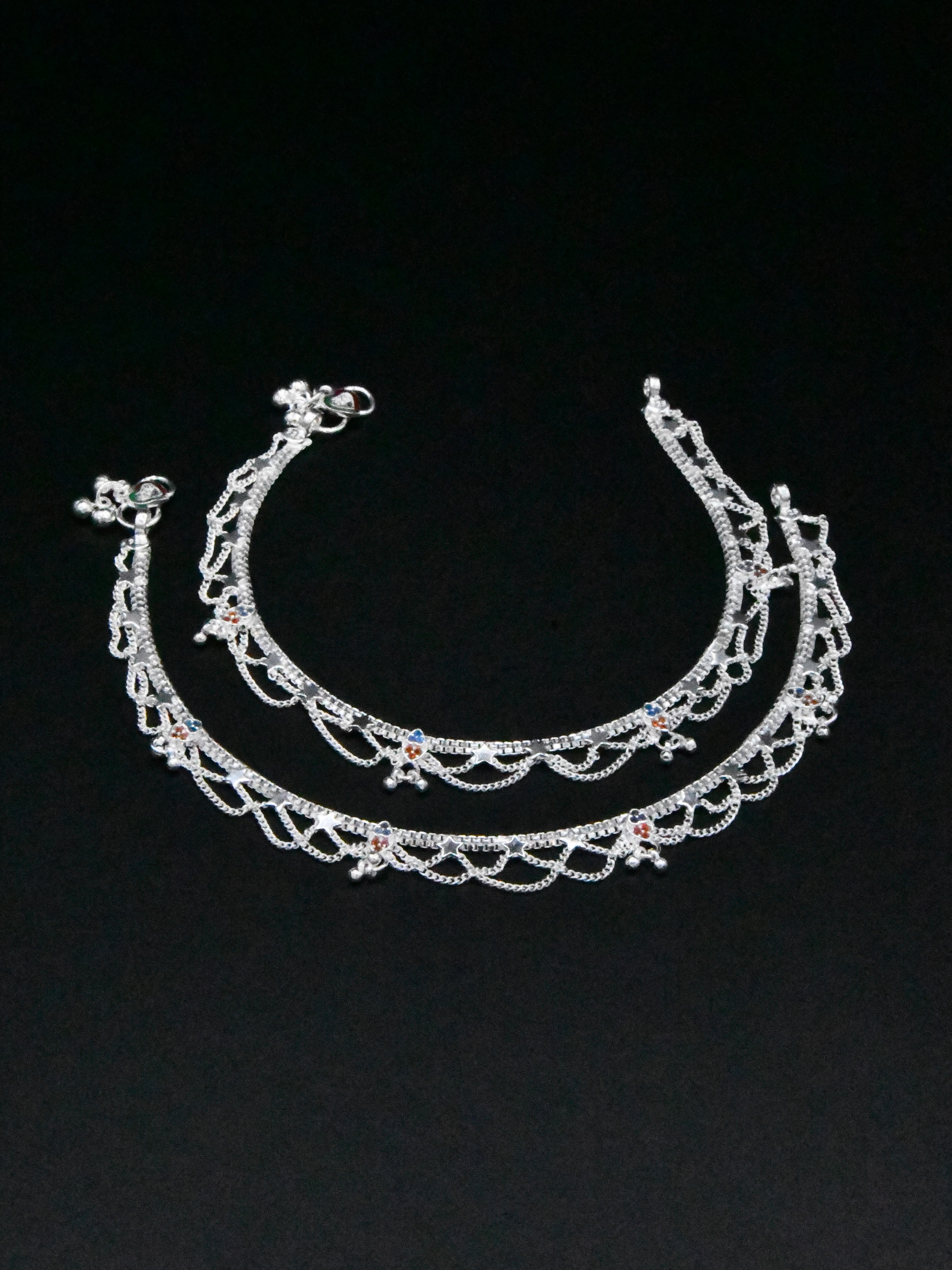 Ladies Silver Anklets