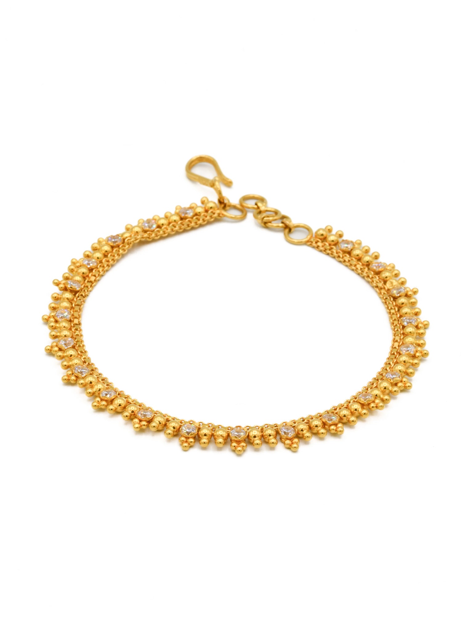 22ct Gold CZ Ladies Bracelet