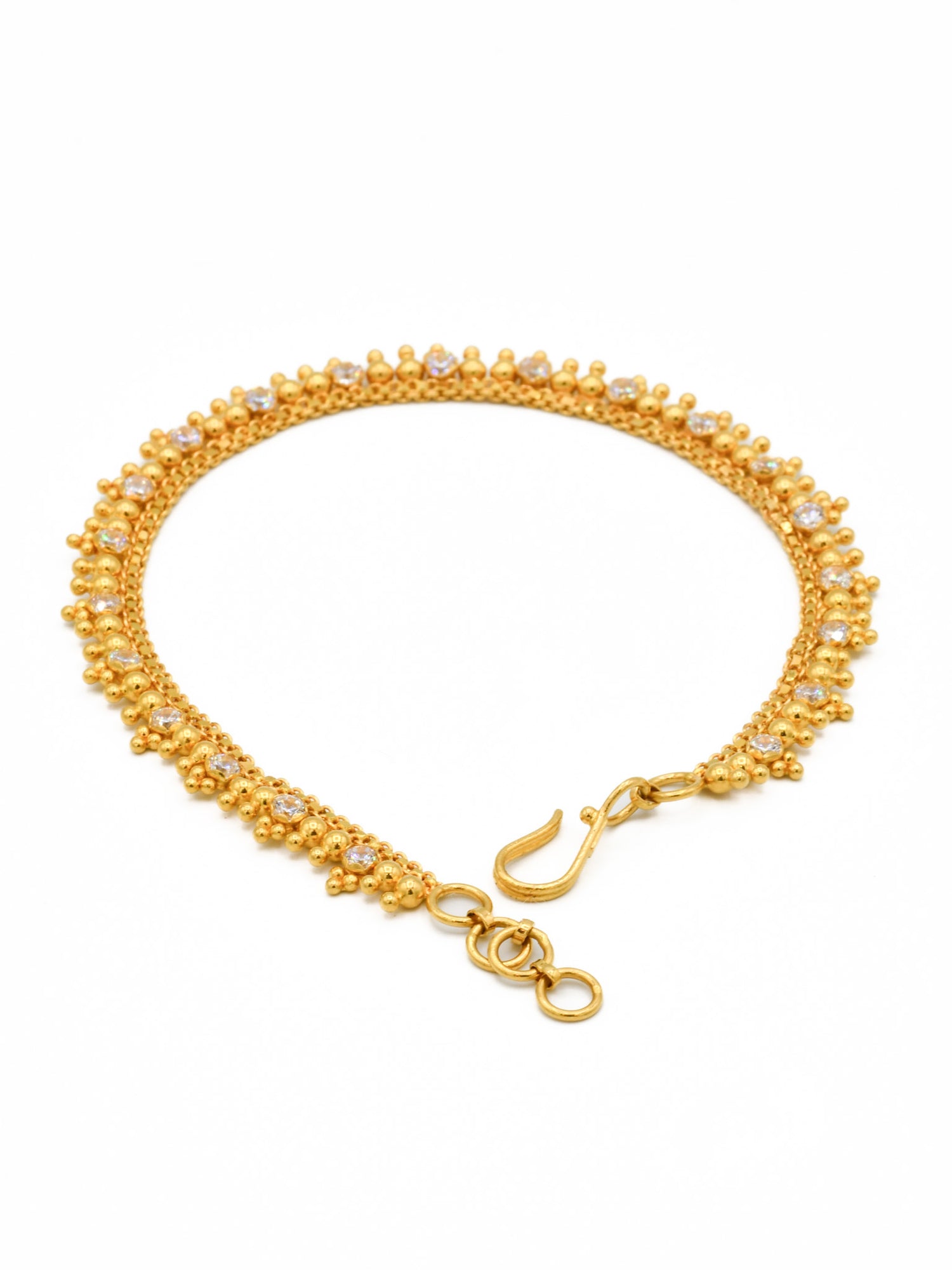 22ct Gold CZ Ladies Bracelet