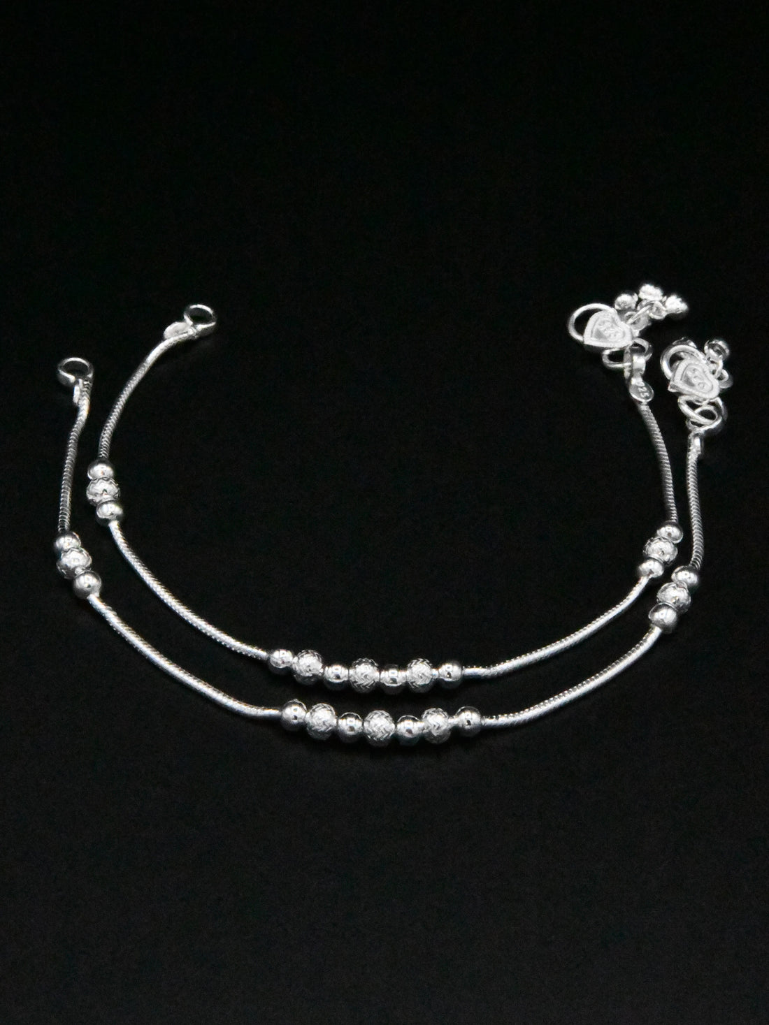 Girls Silver Anklets