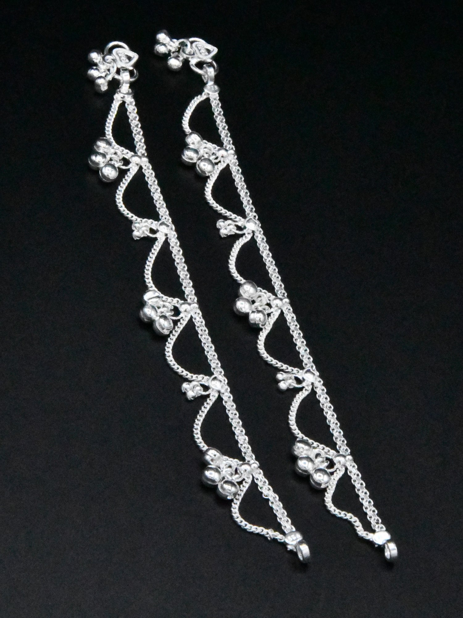 Girls Silver Anklets