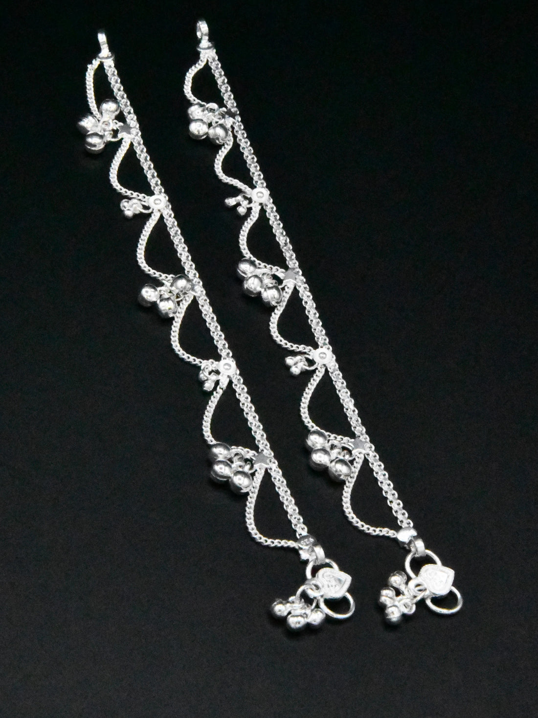 Girls Silver Anklets